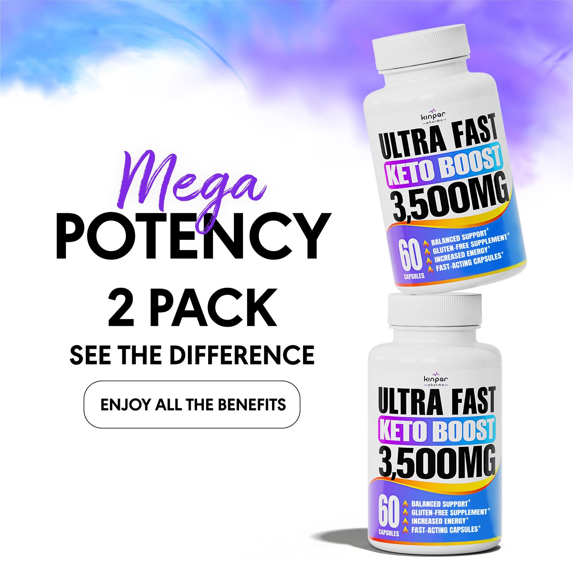 Complete Keto Pills - Keto Fast Exogenous Ketones Supplement for Improved Focus and Stamina Kinpar Pharma