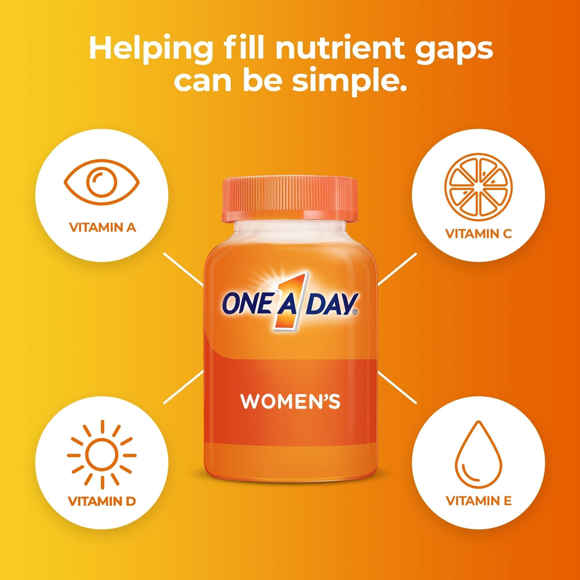 One A Day Women’s Multivitamin Gummies, Supplement with Vitamin A, C, D, E and Zinc ONE A DAY