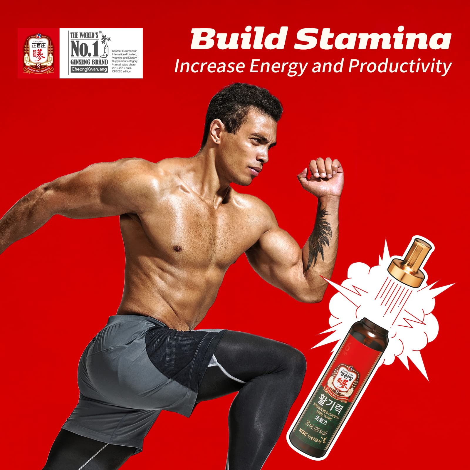 CheongKwanJang Ginseng Korean Red Ginseng Vital Tonic, Immune System Booster CheongKwanJang