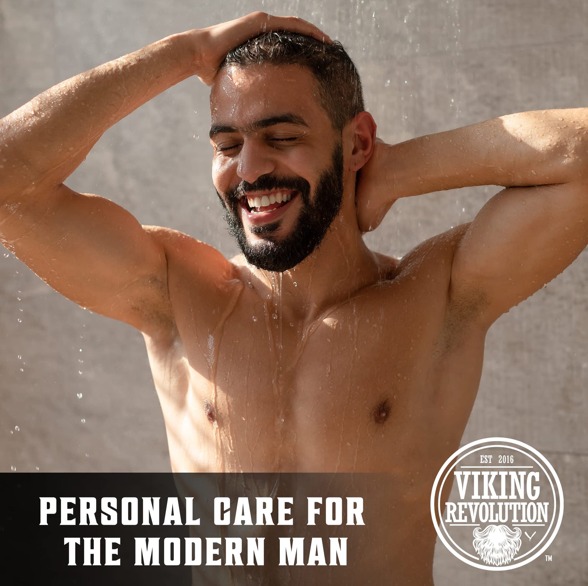 Viking Revolution Skin Cleaning Agent Tea Tree Kit for Men - Tea Tree Oil Set with Body Viking Revolution