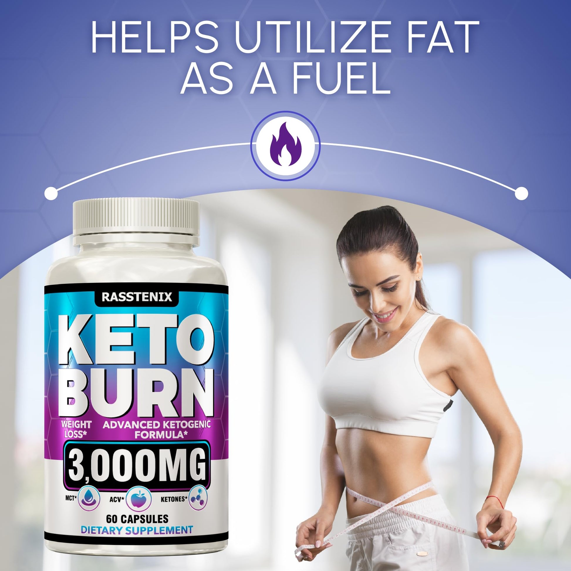 Rasstenix (2 Pack) Keto Pills - Lean Keto Diet Pills - Weight Fat Management Loss Rasstenix