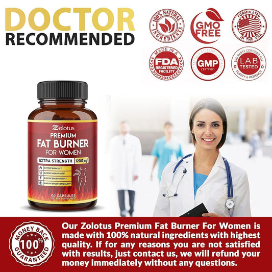 Premium Weight Loss Pills for Women, The Best Fat Burners for Women and Men Zolotus