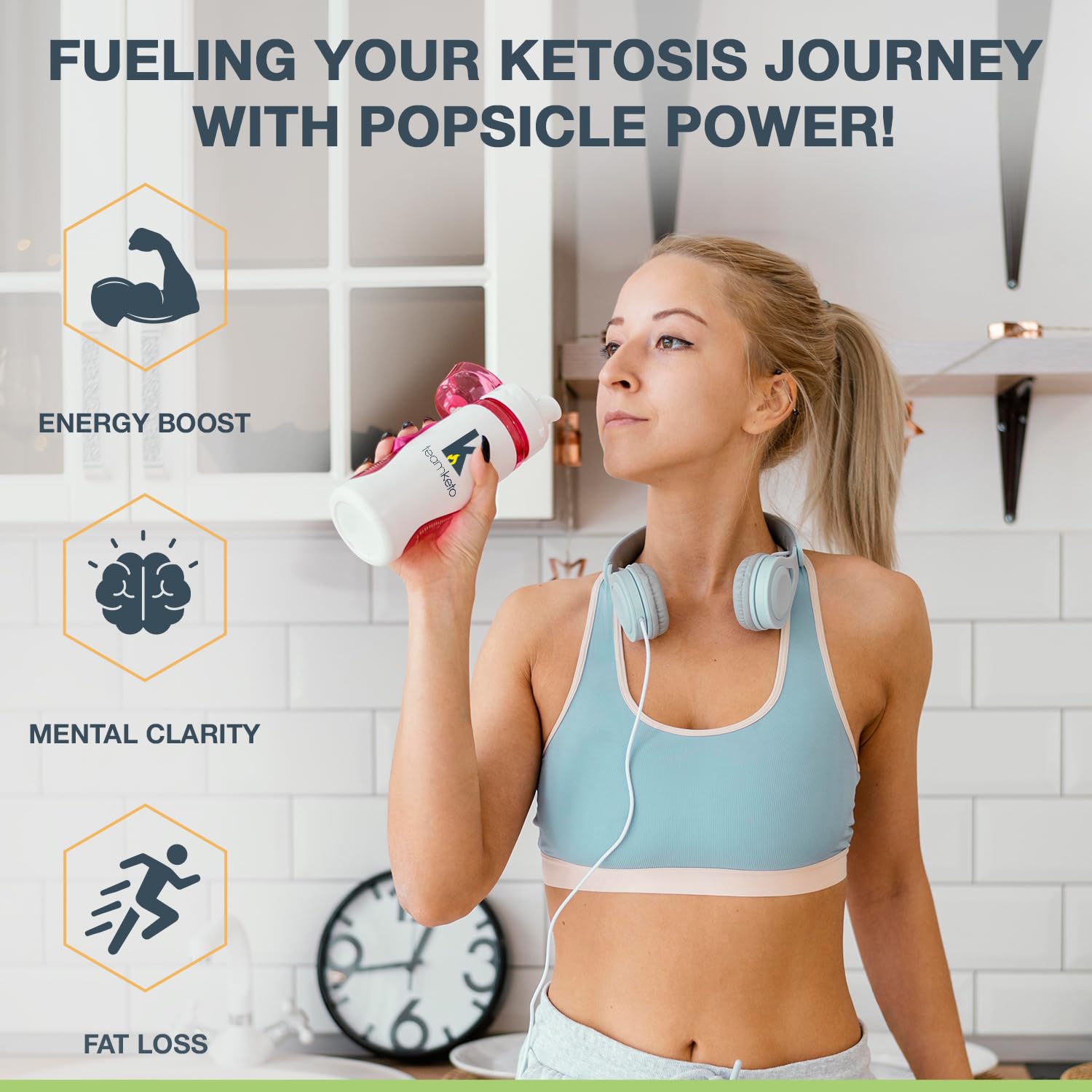 TeamKeto exogenous Ketones Powder, Pure Keto BHB Salts | Dairy & Gluten Free-Best Keto TeamKeto