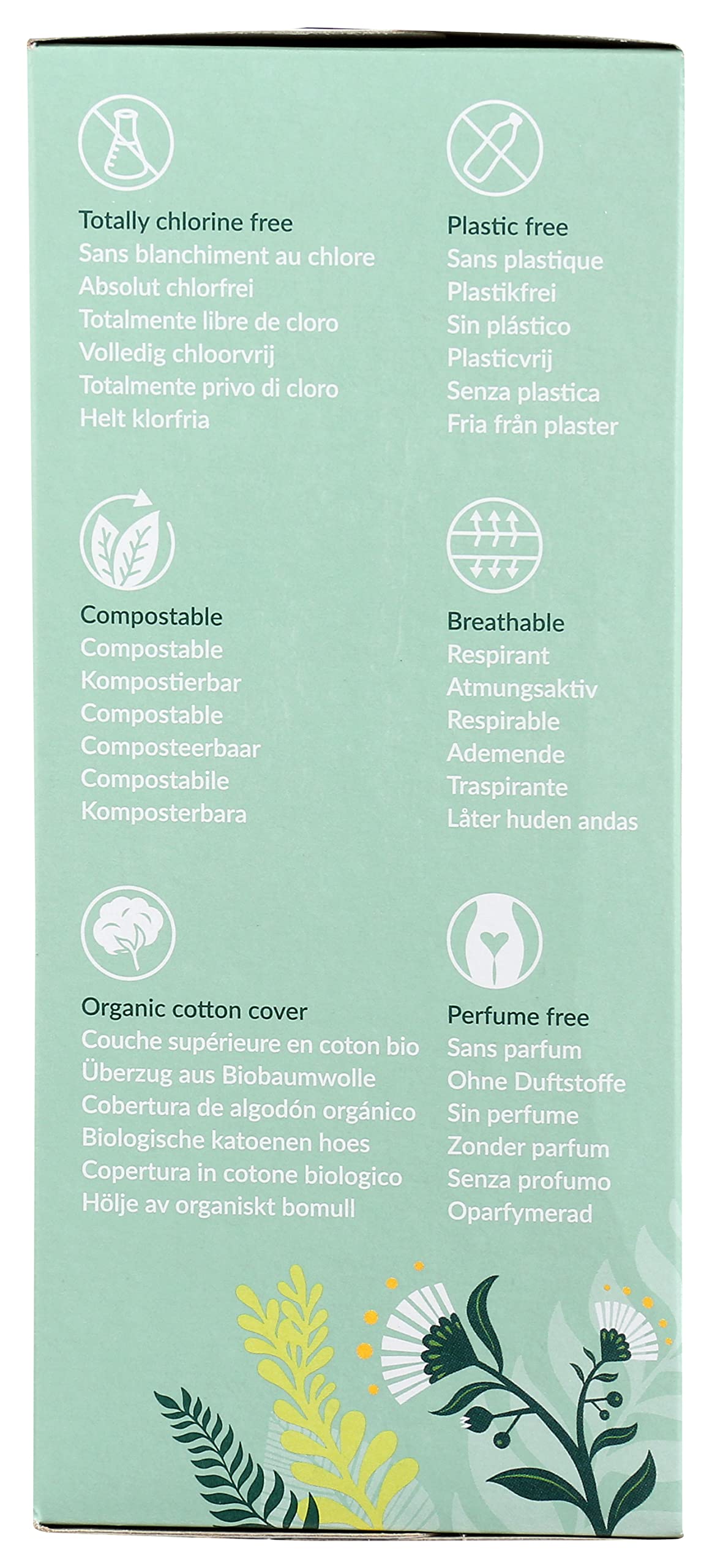 Natracare Natural Organic Curved Panty Liners, with Certified Organic Cotton, Ecologically Certified NATRACARE