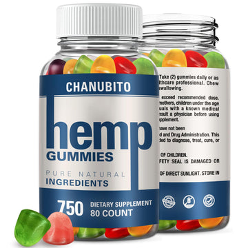 Hemp Gummies Organic High Potency Hemp Supplement - Pain, Sleep, Stress