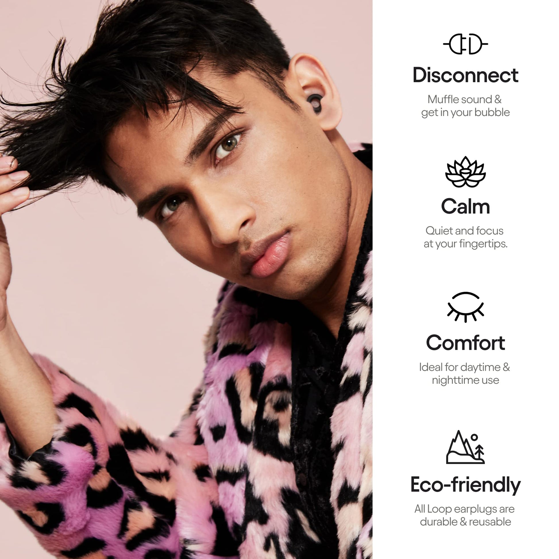 Loop Quiet Ear Plugs for Noise Reduction – Super Soft, Reusable Hearing Protection Loop