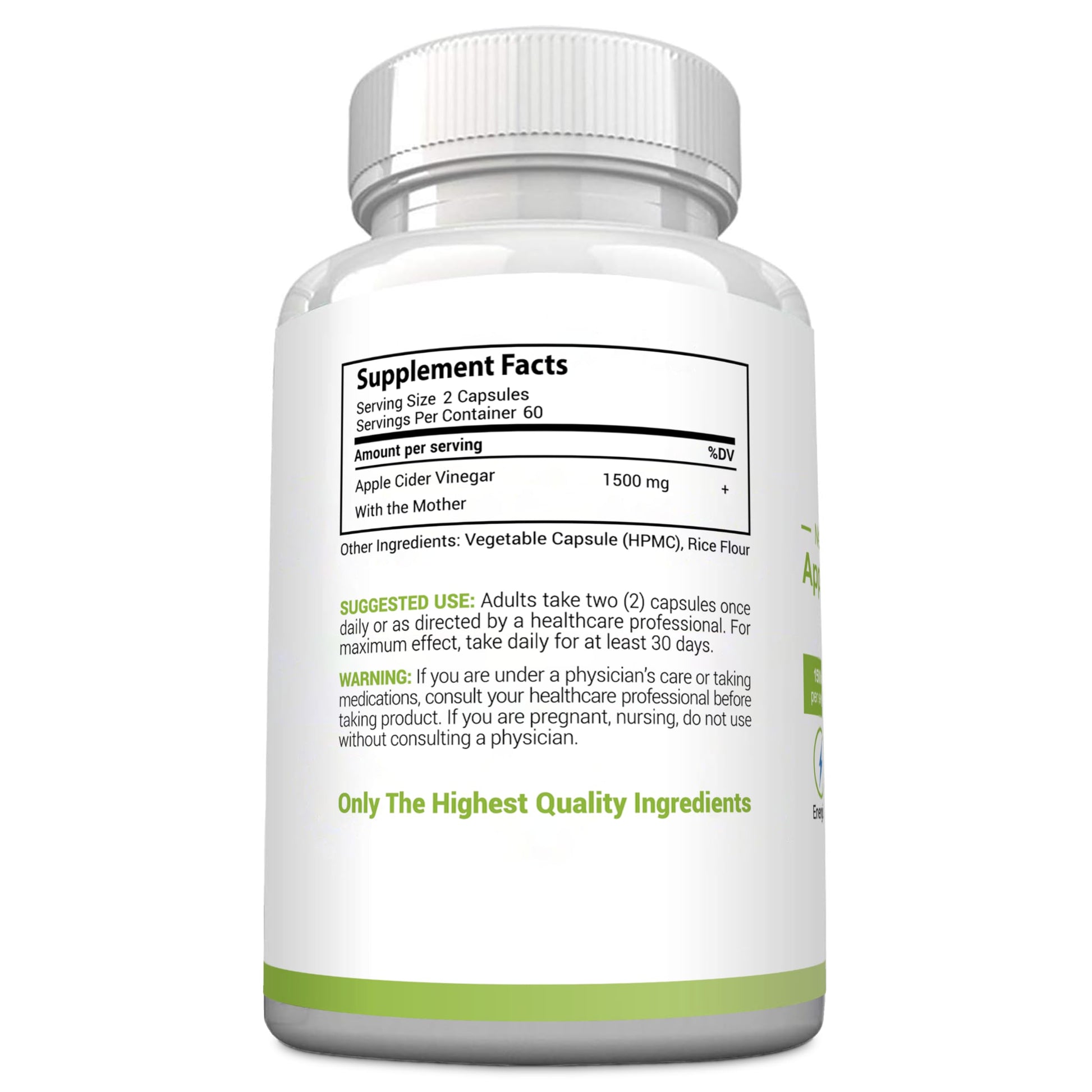 Apple Cider Vinegar Capsules with The Mother - Healthy Keto Diet Supplements MaxX Labs