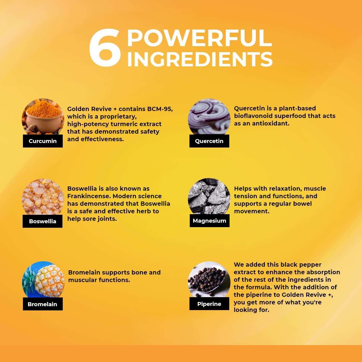 UpWellness Golden Revive + Joint Support with Quercetin, Magnesium, and Turmeric UpWellness Nutrient-Rich Living