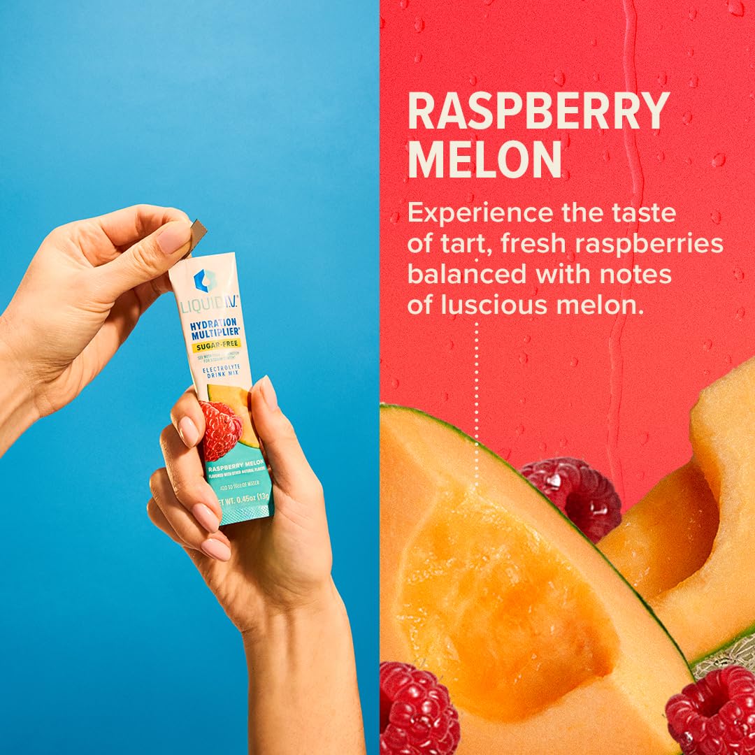 Liquid I.V. Sugar-Free Hydration Multiplier - Raspberry Melon – Hydration Powder Packets Liquid I.V.