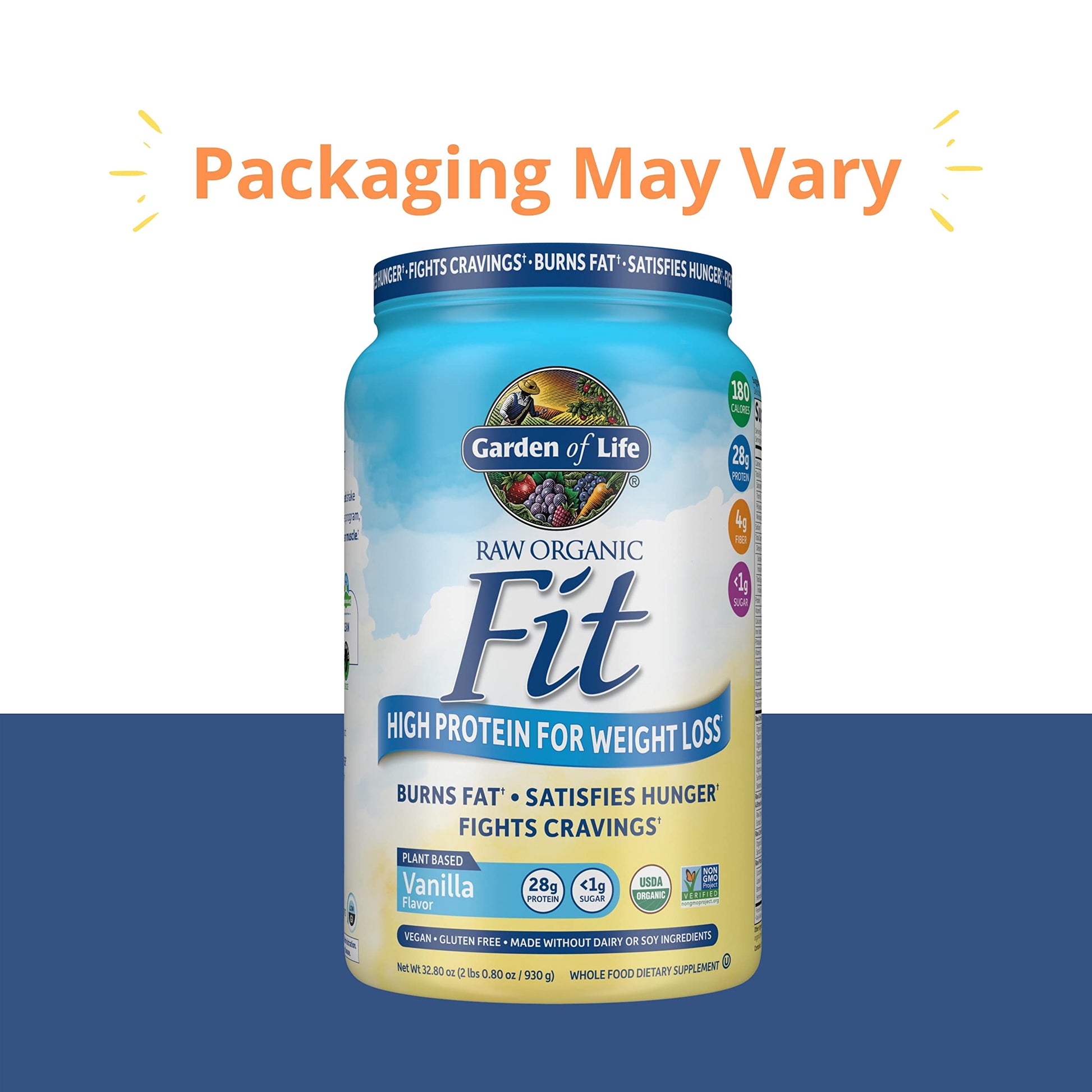 Garden of Life Raw Organic Fit Vegan Protein Powder Vanilla & Vegan Protein Powder Garden of Life