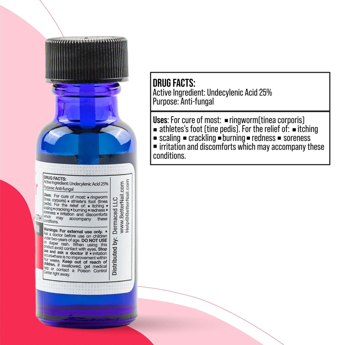 Better Nail - Treatment for Fungus Under & Around the Nail - Maximum Strength 25% 