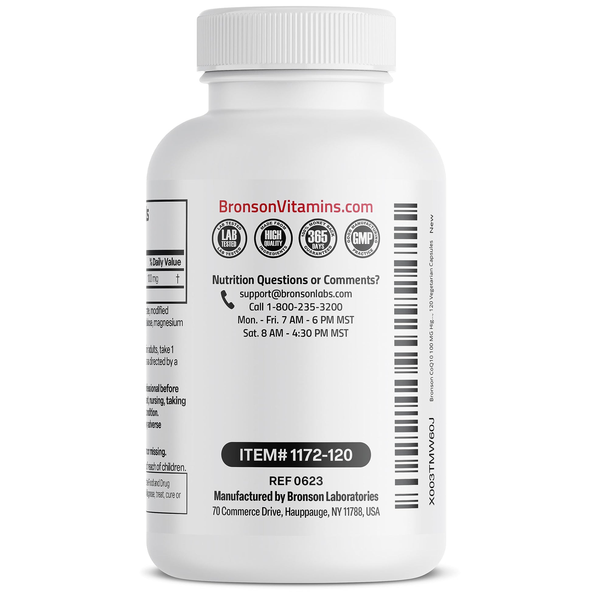 Bronson CoQ10 100 MG High Potency Cellular Energy Production, 120 Vegetarian Capsules Bronson