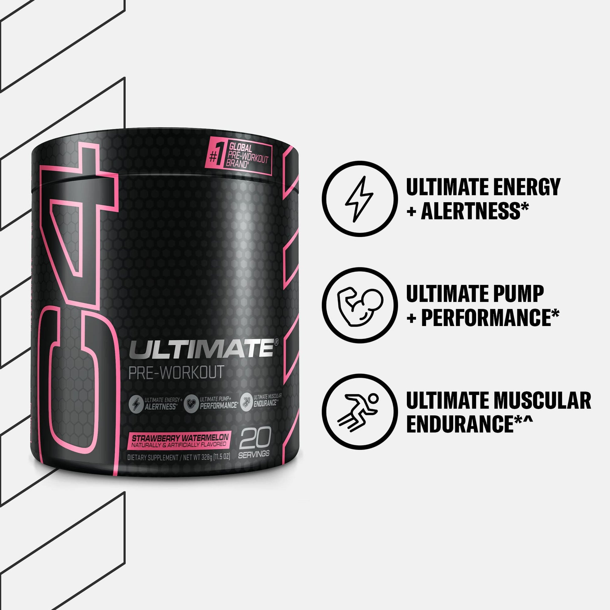 Cellucor C4 Ultimate Pre Workout Powder Strawberry Watermelon - Sugar Free Cellucor