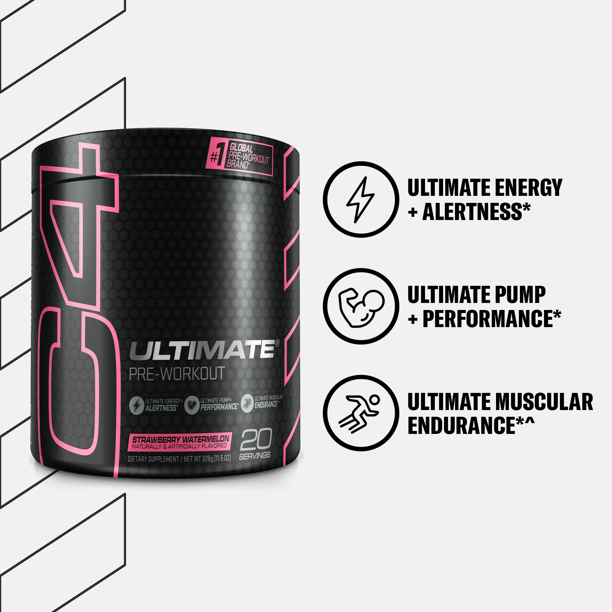 Cellucor C4 Ultimate Pre Workout Powder Strawberry Watermelon - Sugar Free Cellucor