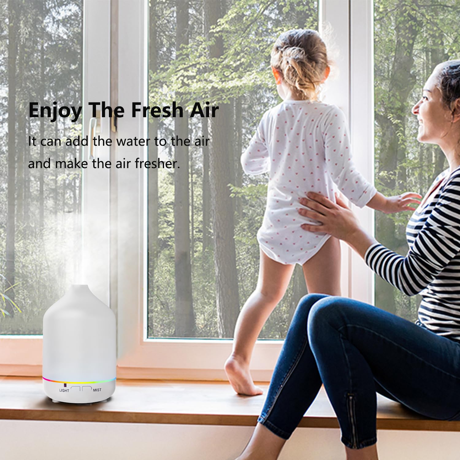 Diffusers 200ml Resin Colorful Essential Oil Diffuser with Adjustable Mist Mode,Auto Off Aroma Diffuser Otheya