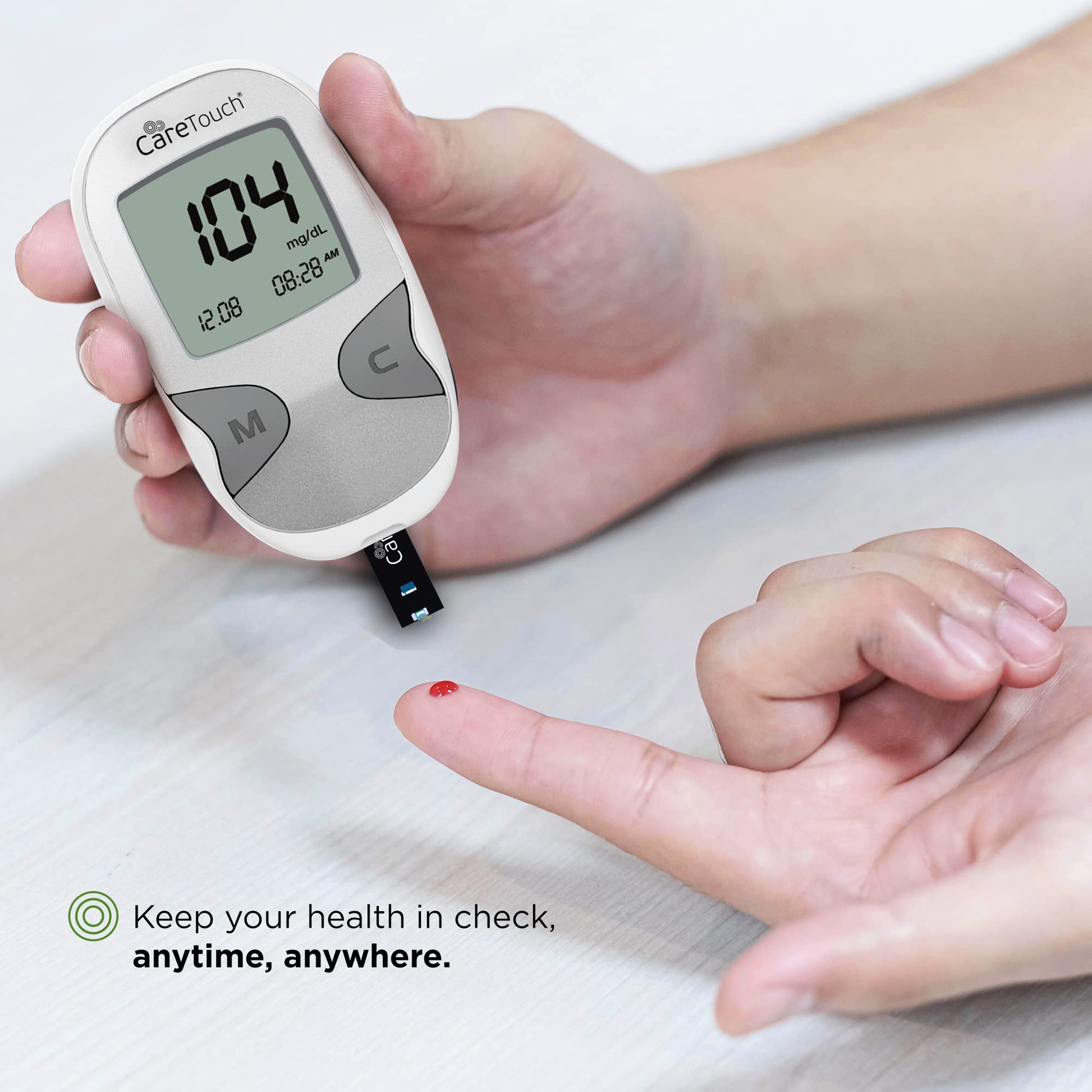 Care Touch Blood Glucose Meter Kit - Diabetes Testing Kit with Glucometer Care Touch
