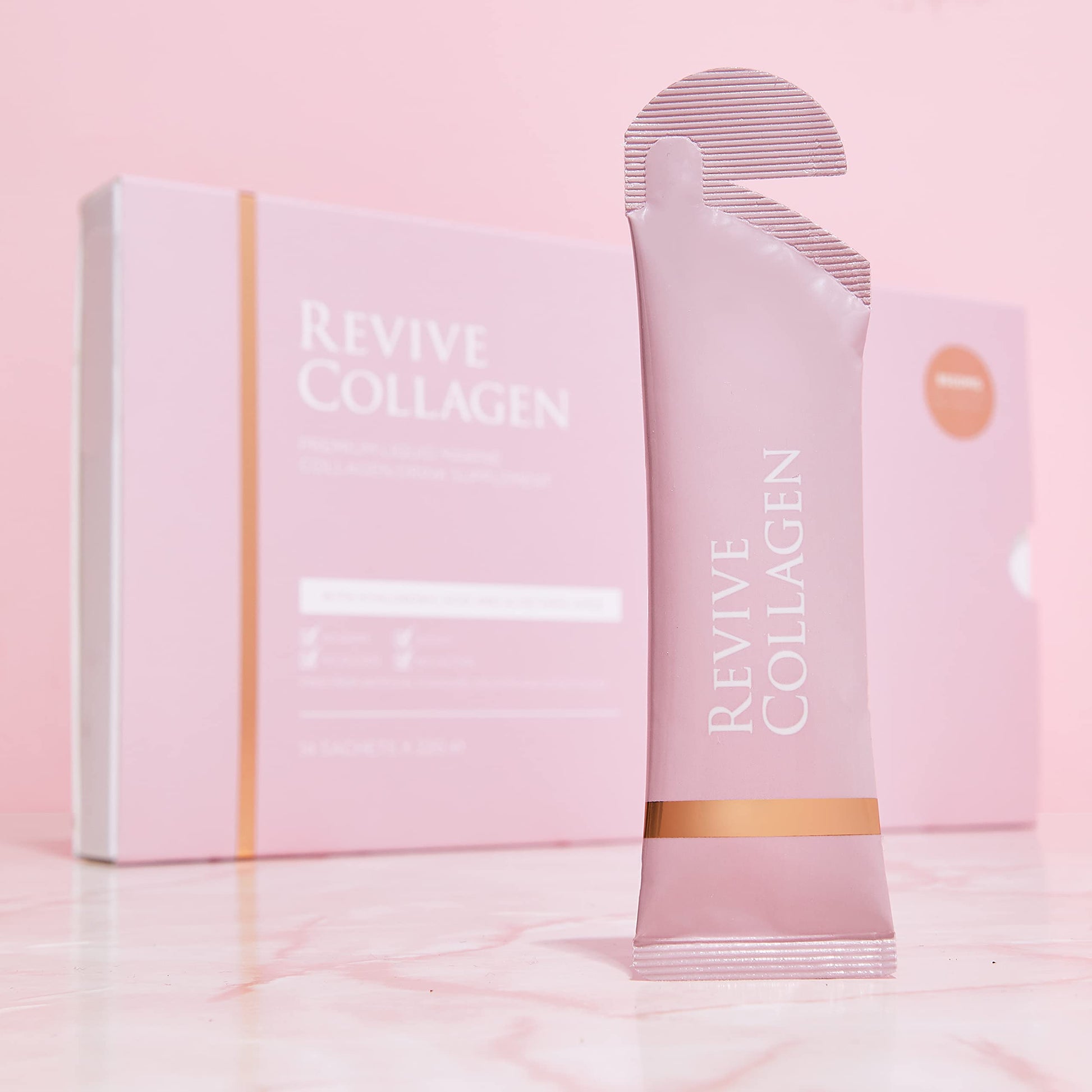 Revive Collagen Premium 8,500mg Hydrolysed Marine Collagen Drink with Added Hyaluronic Acid & Aloe Vera Revive Collagen