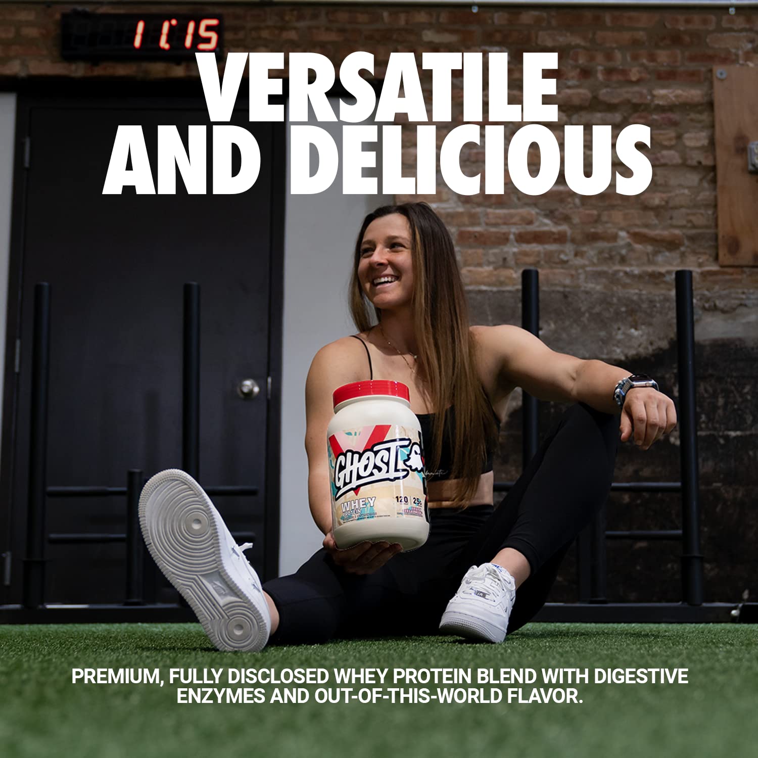 GHOST Whey Protein Powder, Fruity Cereal Milk - 2LB Tub, 25G of Protein - Flavored GHOST