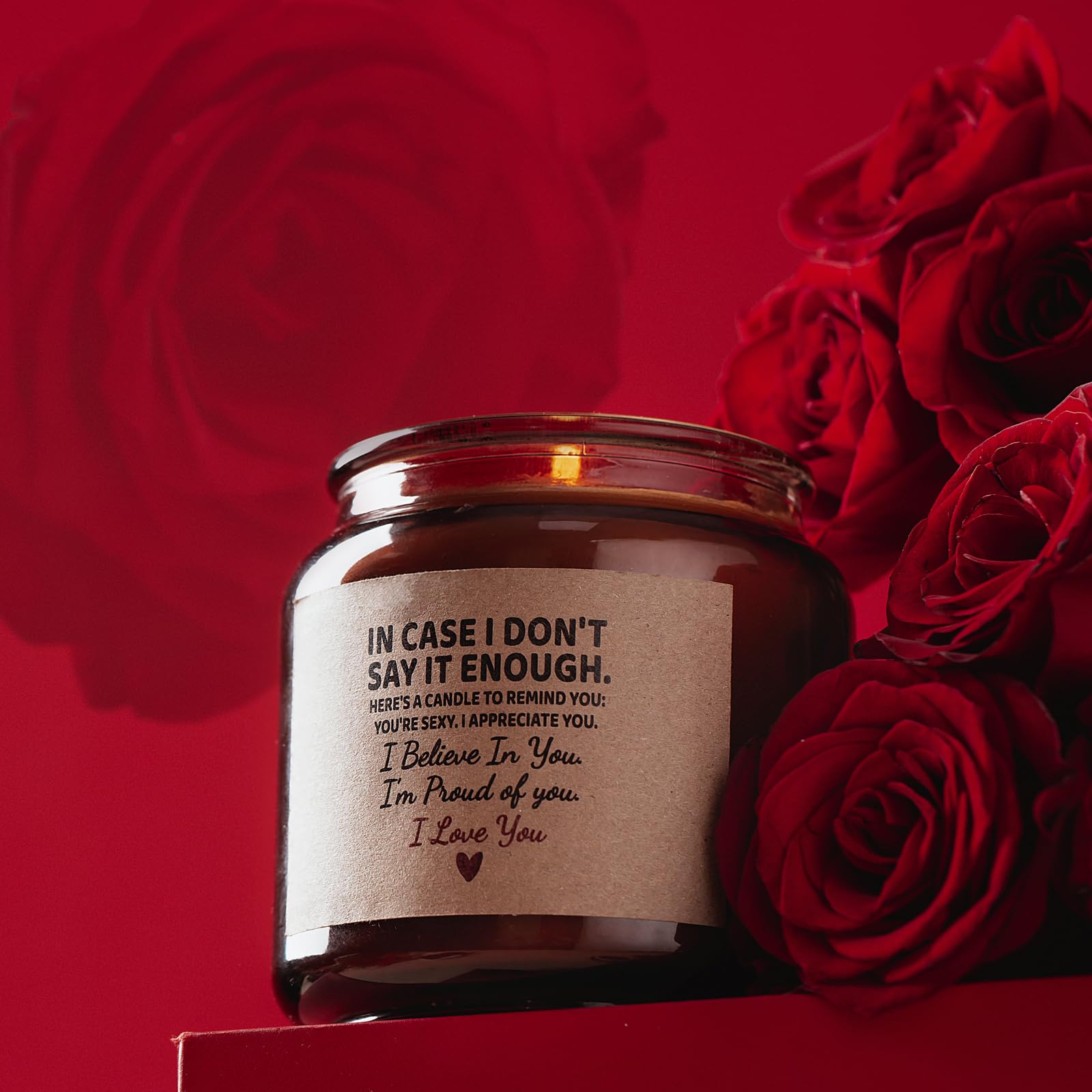 Candle Amber Moss Scented, Valentines Day Gifts for Her Girlfriend Wife, Romantic Anniversary YINUO LIGHT