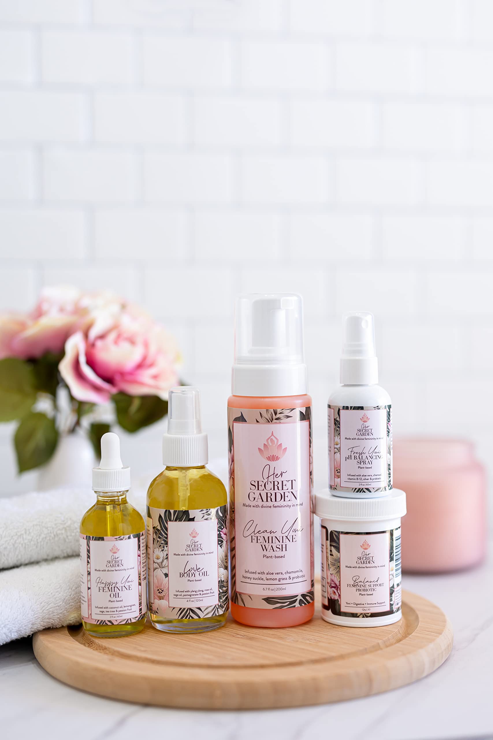 Her SECRET GARDEN Fresh Yoni - Feminine Spray 2oz, plant-based soothing mist all natural Her SECRET GARDEN