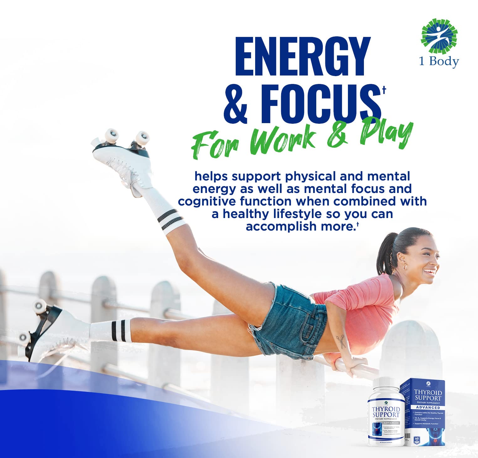 Thyroid Support Supplement for Women and Men - 3 Pack 90 Days