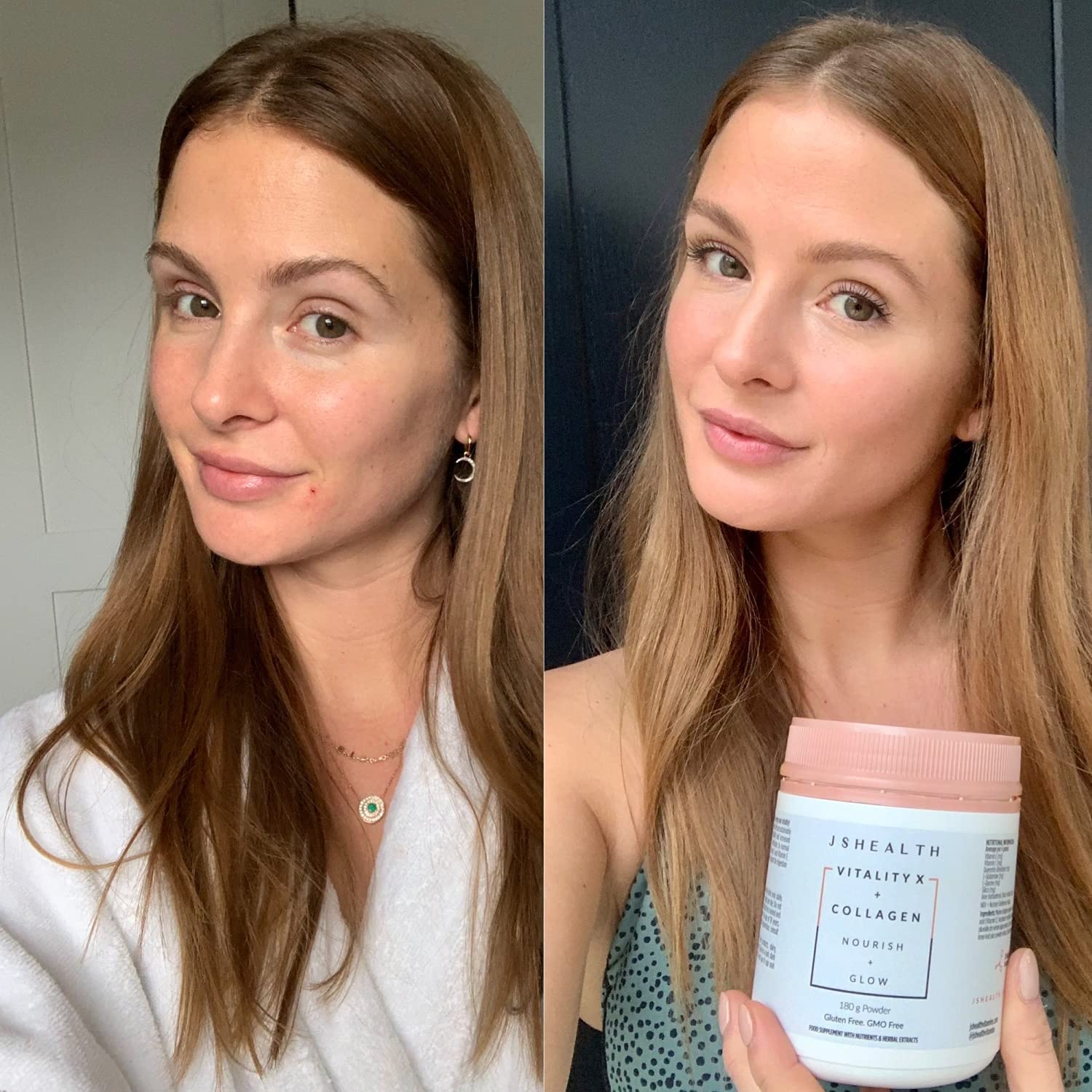 JSHealth Vitamins Vitality X + Collagen - Beauty Powder Supplement with Vitamins C & E JSHealth