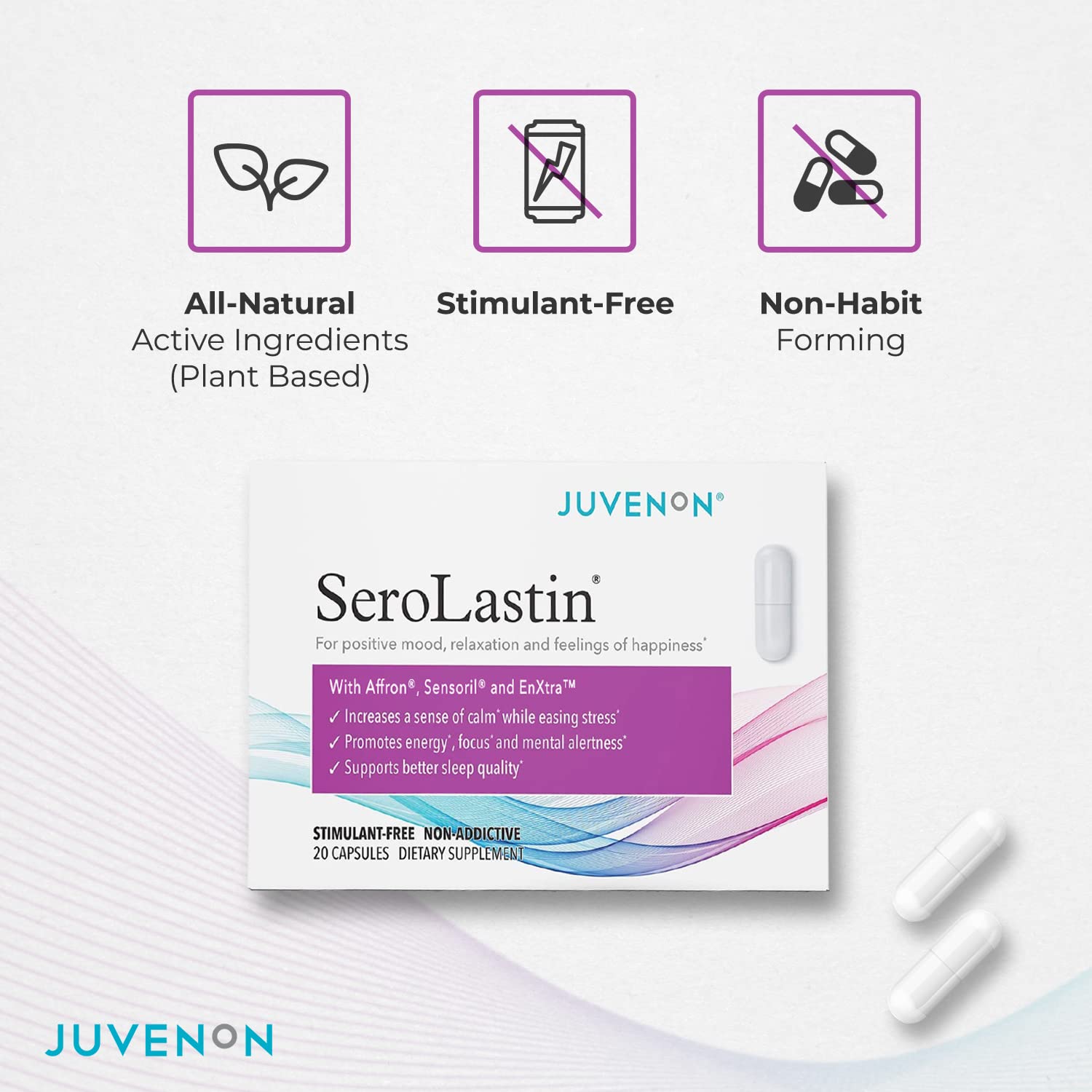 Juvenon Menopause Supplements for Women Mood Support, Hot Flashes Relief, Peri Juvenon