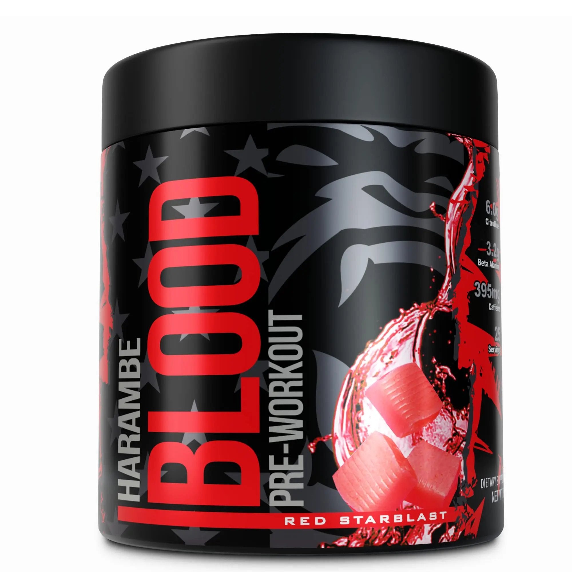 Harambe Blood  Extreme Preworkout Supplement for Men & Women  Strong Pre Workout