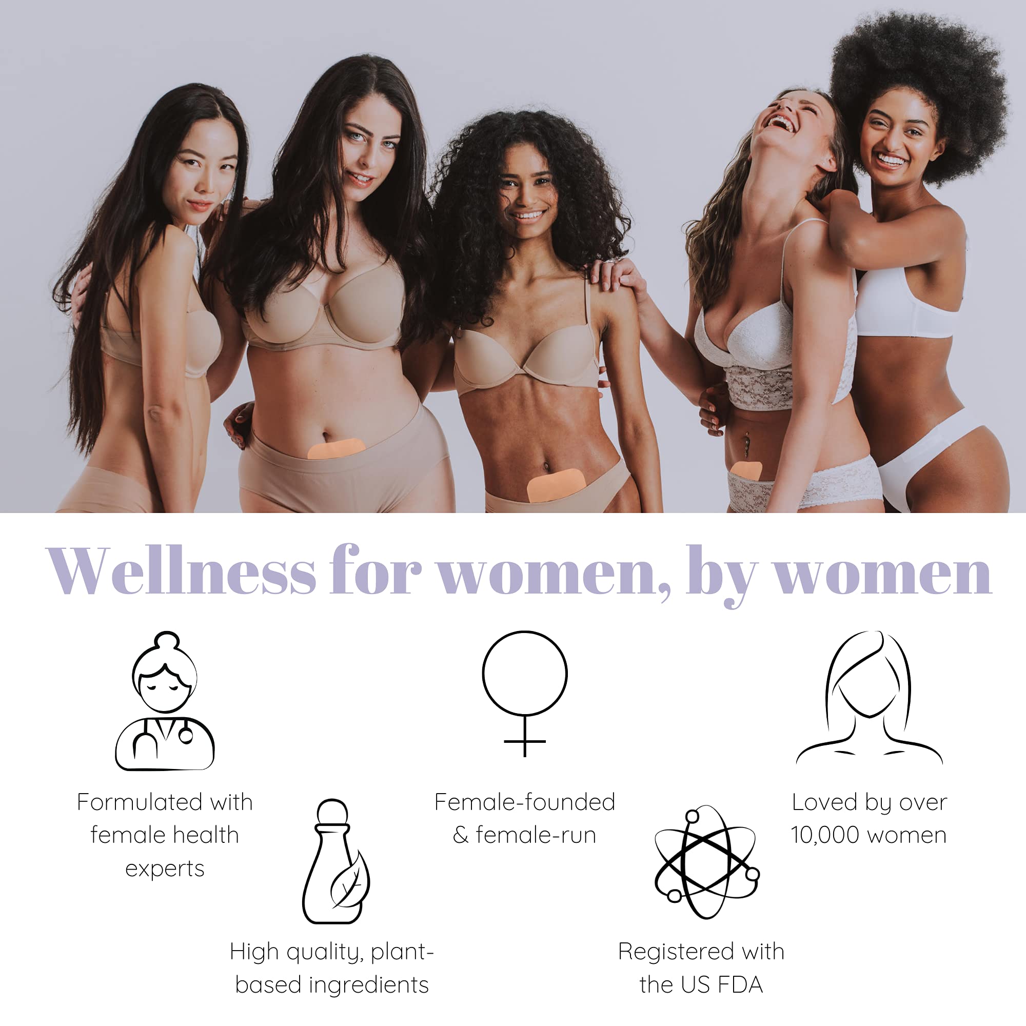 LILAS Period Cramps Pain Relief Patch - Pack of 5