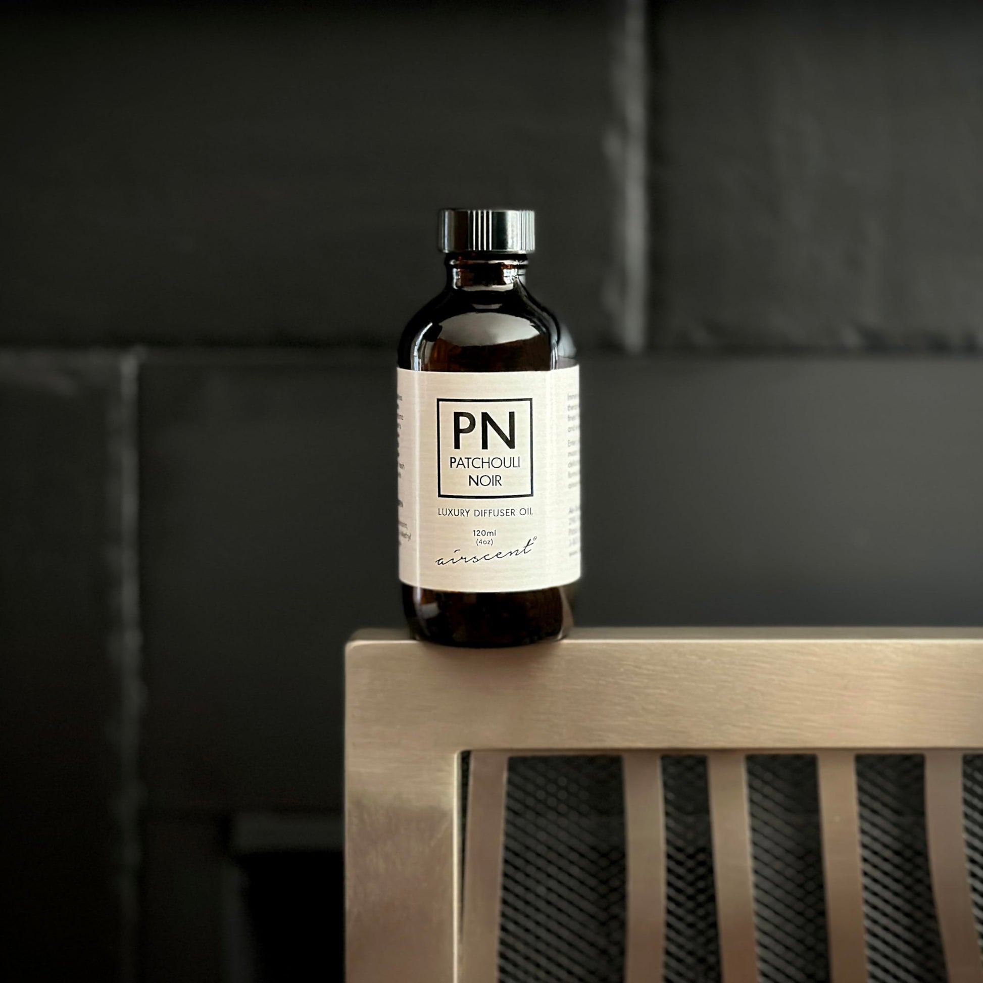 Patchouli Noir Diﬀuser Oil - Air-Scent Aroma and Essential Oil Blend - 120 Milliliter (4 ﬂ oz) Bottle Air-Scent