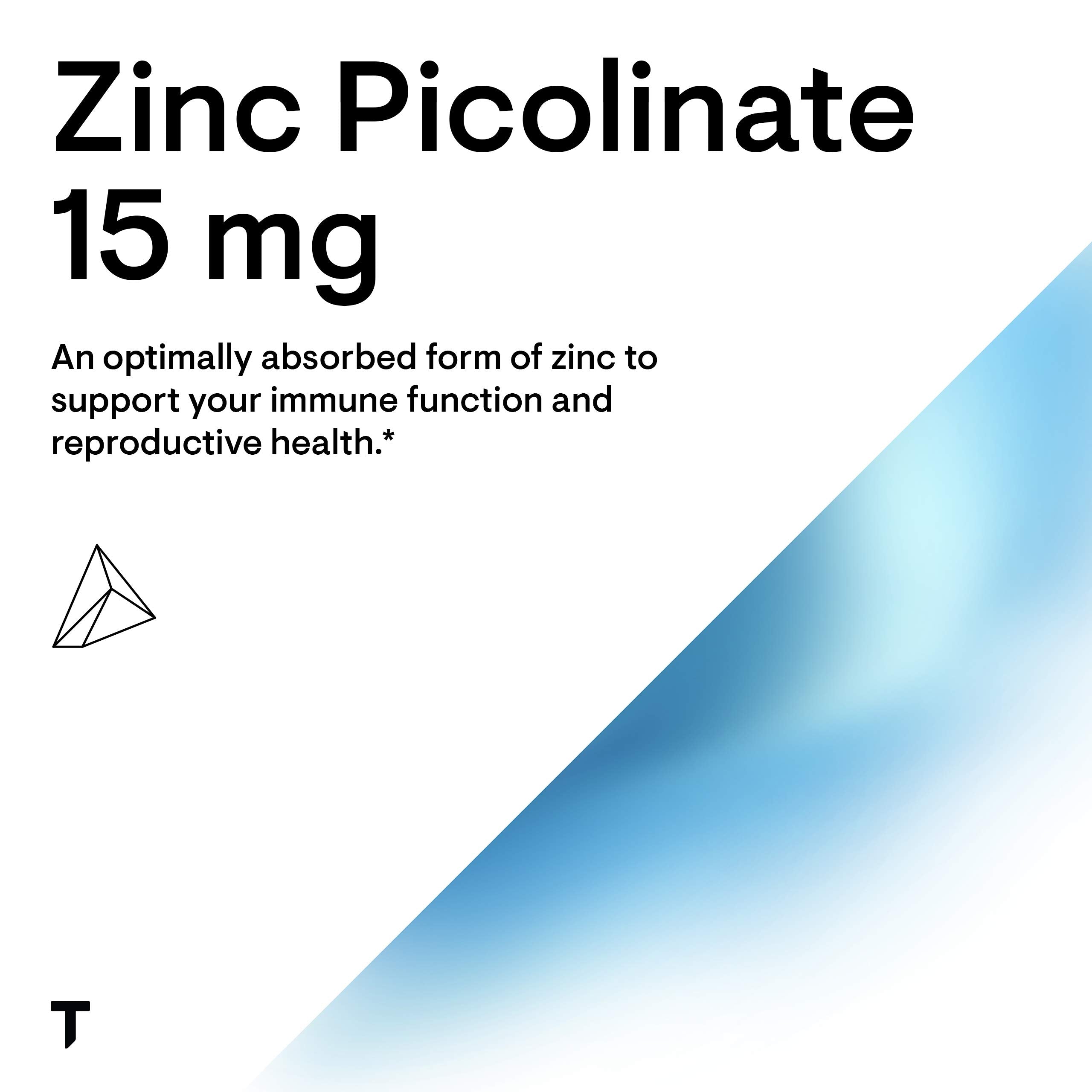 Thorne Zinc Picolinate 15mg - Highly Absorbable Zinc Supplement - Supports Wellness THORNE