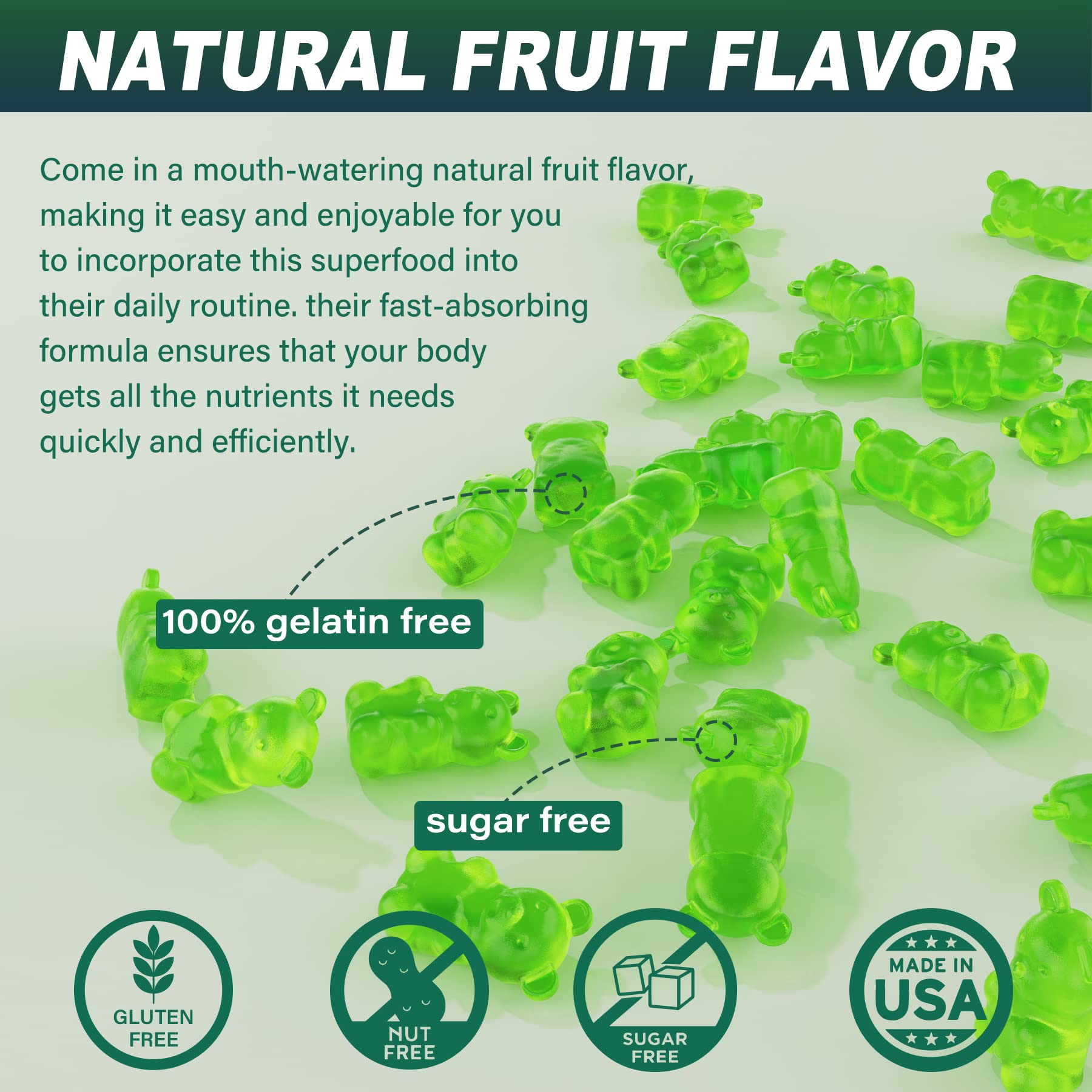 Sugar-Free Sea Moss Iodine Gummies 5000mg, Extra Strength Irish Moss Gel Supplement EnvyCure