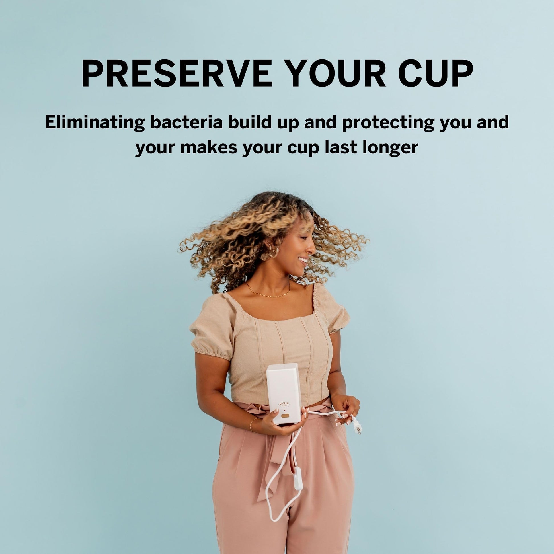 Pixie Menstrual Cup Steamer Sterilizer with A Small Period Cup - Ranked 1 for Most Comfortable Reusable Pixie Cup