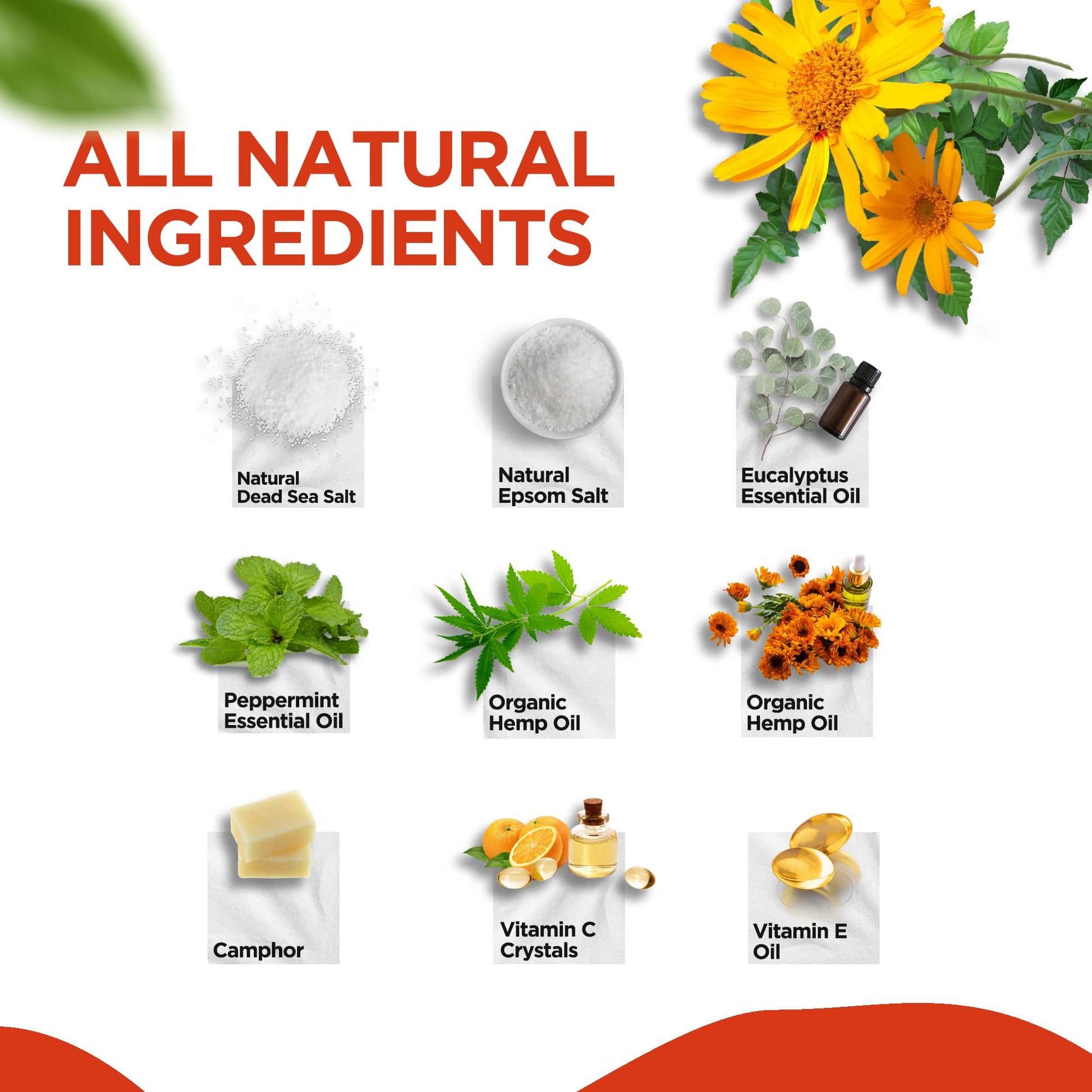 Muscle Relief Foot Soak with Epsom Salt, Made in USA, Soothe Foot Aches, Muscle Pain DAILY REMEDY