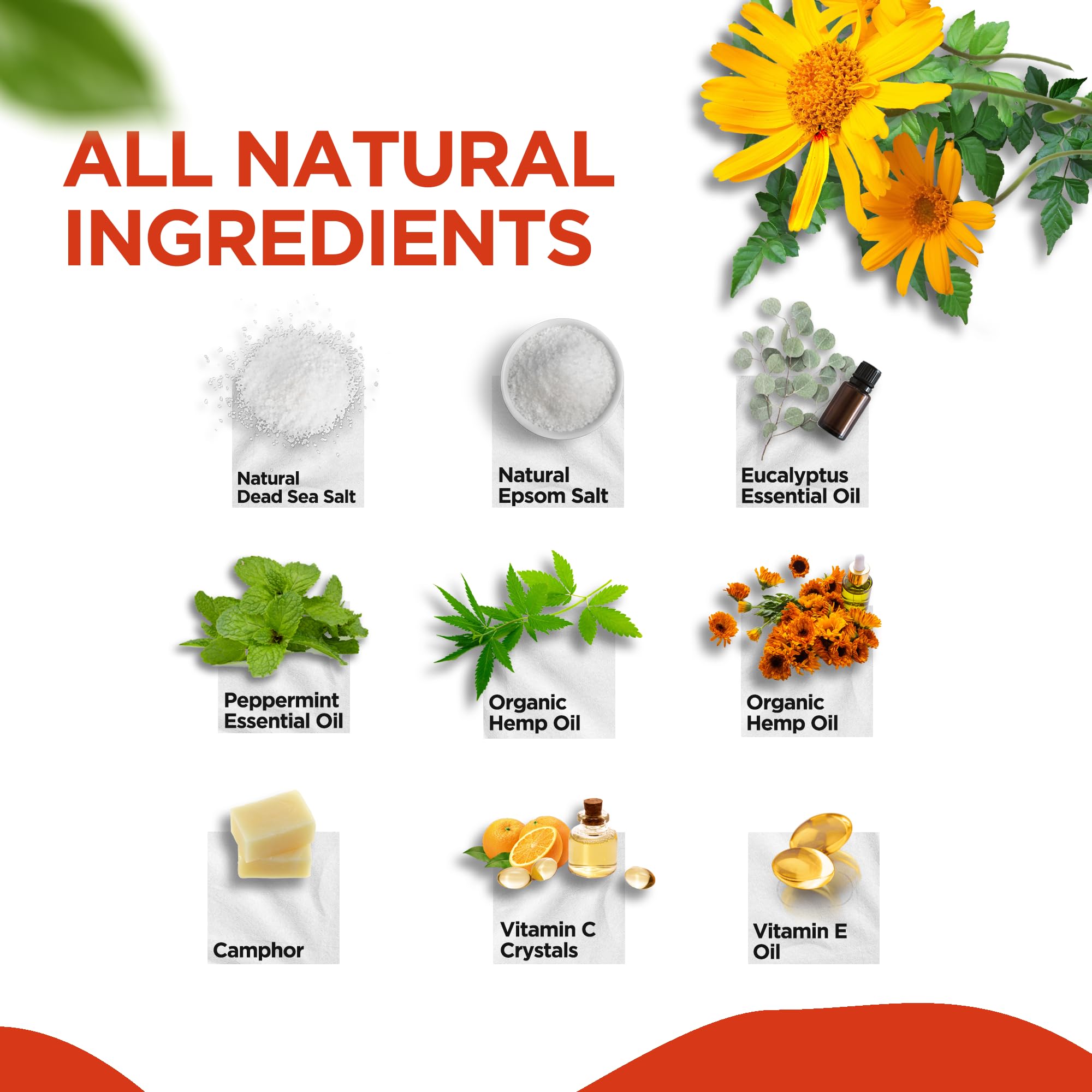 Muscle Relief Foot Soak with Epsom Salt, Made in USA, Soothe Foot Aches, Muscle Pain DAILY REMEDY