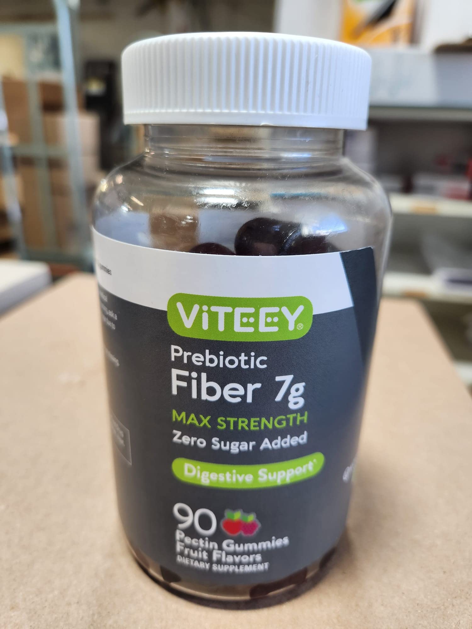 Prebiotic Fiber Gummies 7G Extra Strength [Zero Sugar Added] Digestive Heath Regularity Viteey