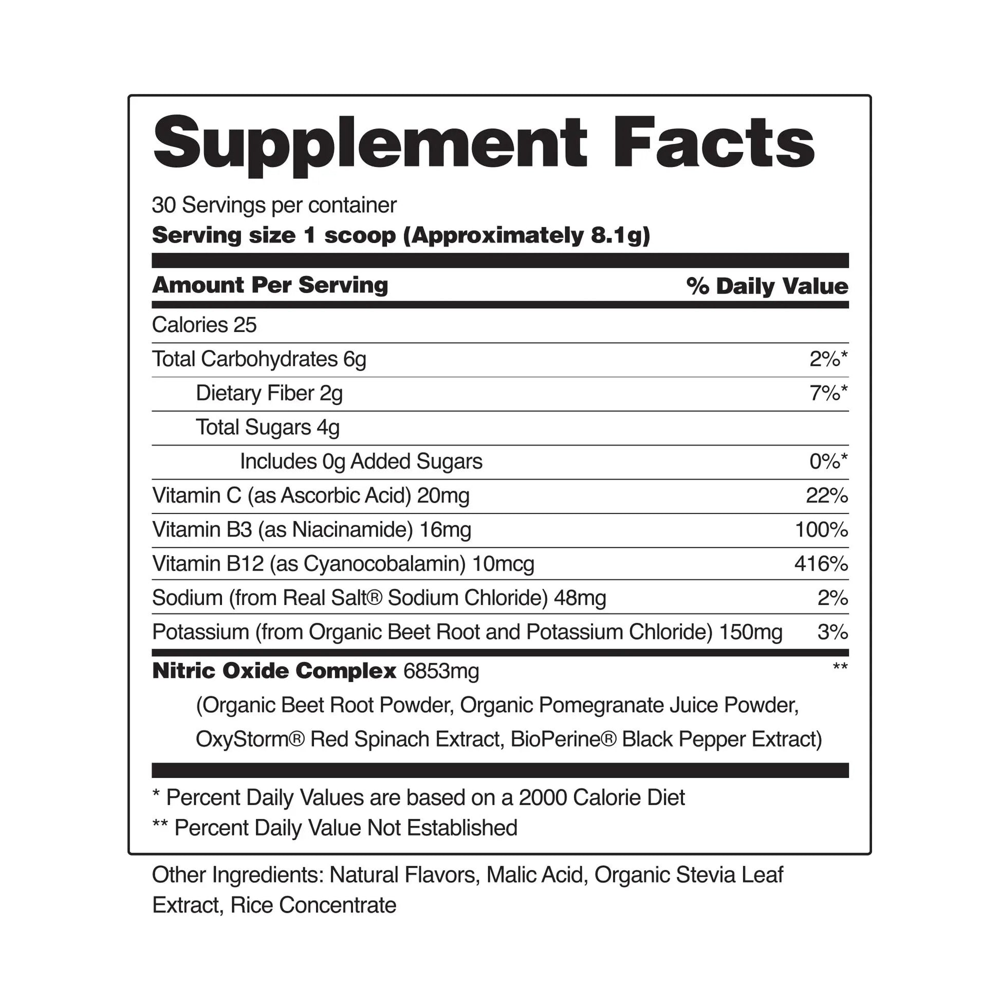 Snap Supplements USDA Organic Beet Root Powder, 3-in-1 Nitric Oxide Supplement, Support Healthy Blood Circulation, 250g (30 Servings, Apple)