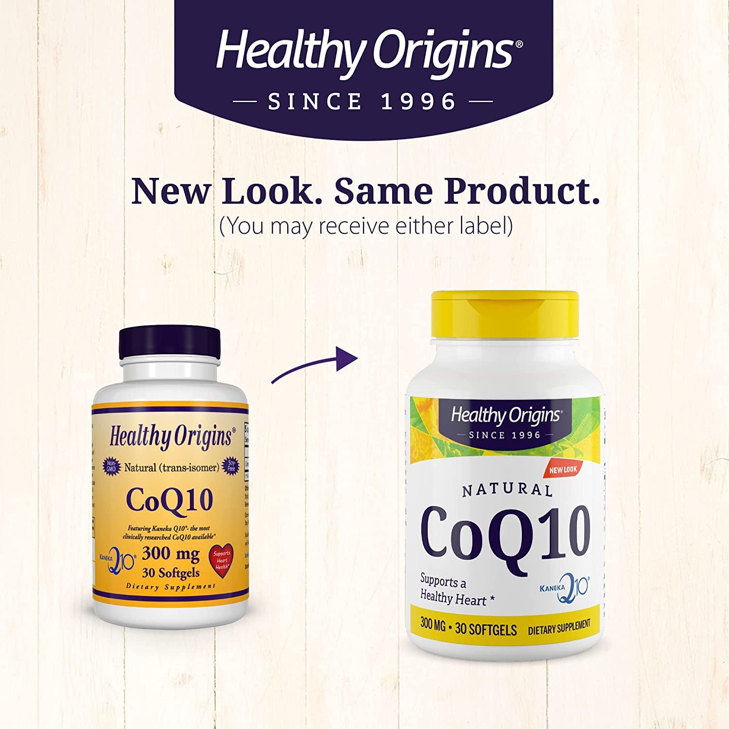 Healthy Origins CoQ10 (Kaneka Q10), 300 mg - Heart Health & Energy Supplement - Gluten Healthy Origins