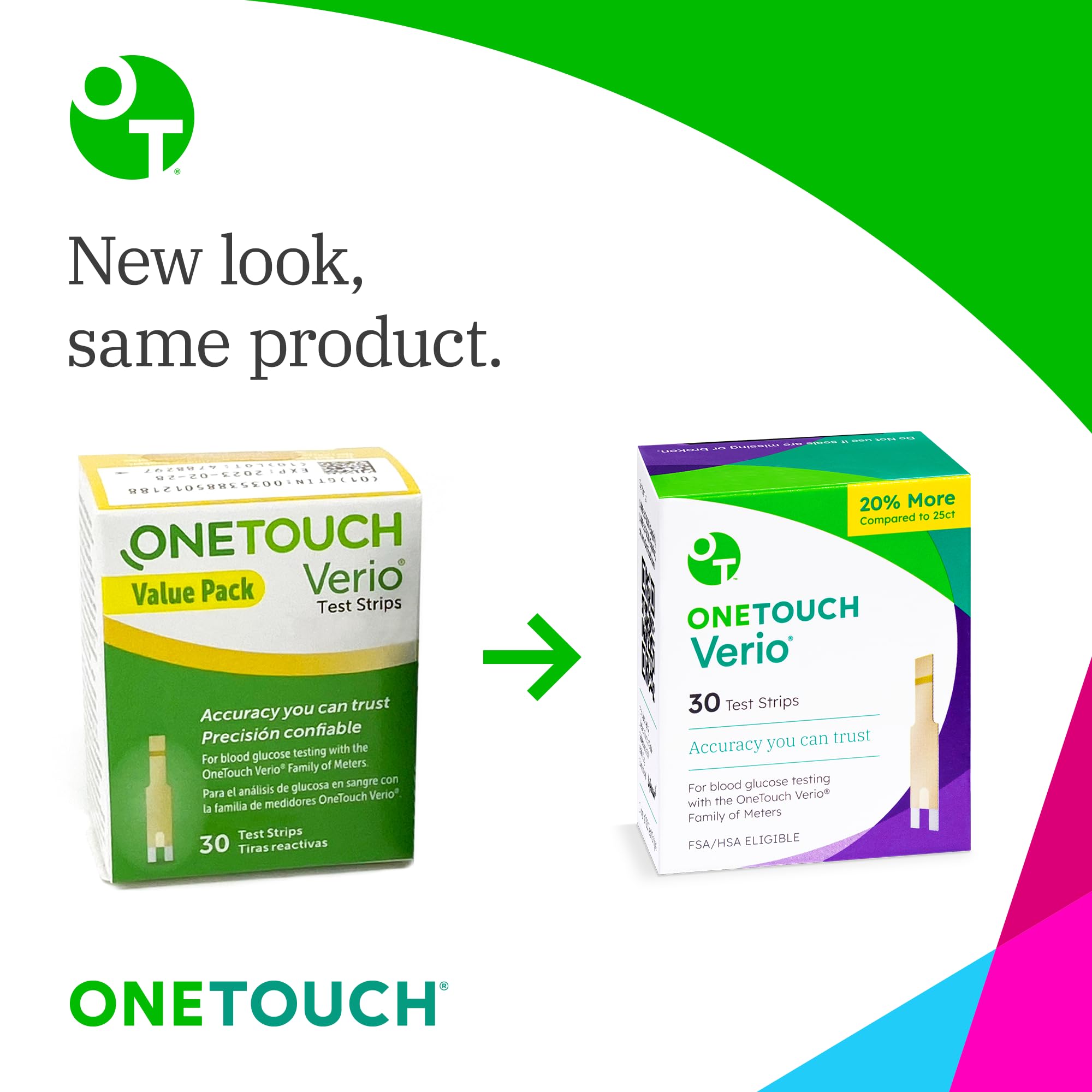 OneTouch Verio Test Strips for Diabetes Value Pack - 90 Count | Diabetic OneTouch