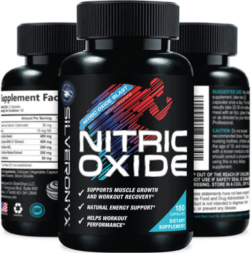 Extra Strength Nitric Oxide Supplement L Arginine 3X Strength - Citrulline Malate, AAKG