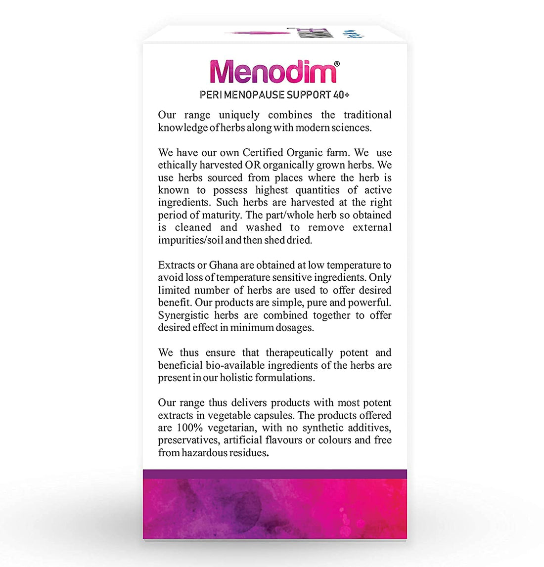 Ifra Nisarga Herbs Menodim, for Pre-Menopause Relief, Fatigue & Functional Imbalance Support