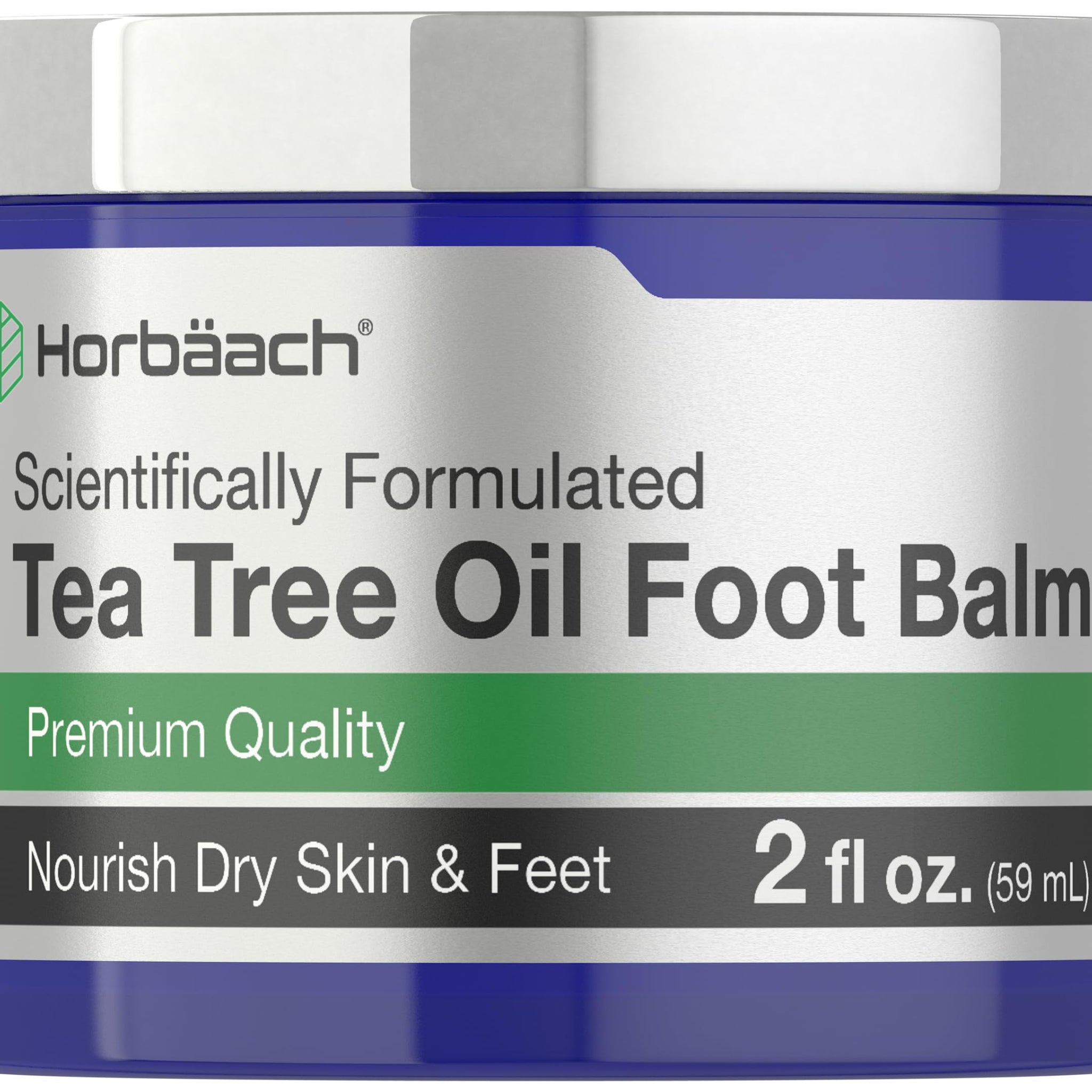Tea Tree Oil Foot Balm | 2 oz | Moisturizes and Nourishes Dry Skin & Feet | Scientifically 