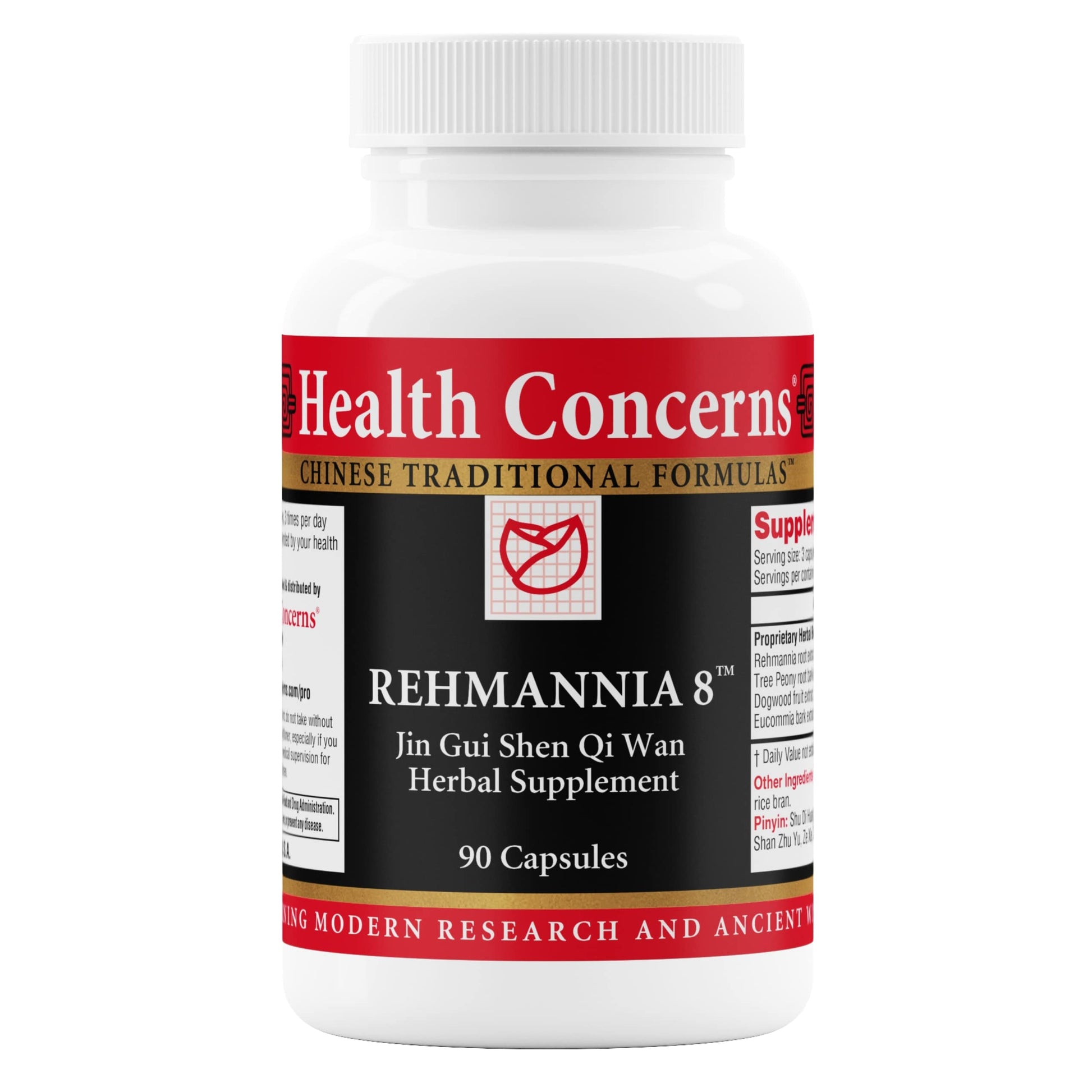 Health Concerns Rehmannia 8 - Back Discomfort & Urinary Tract Health for Women & Men