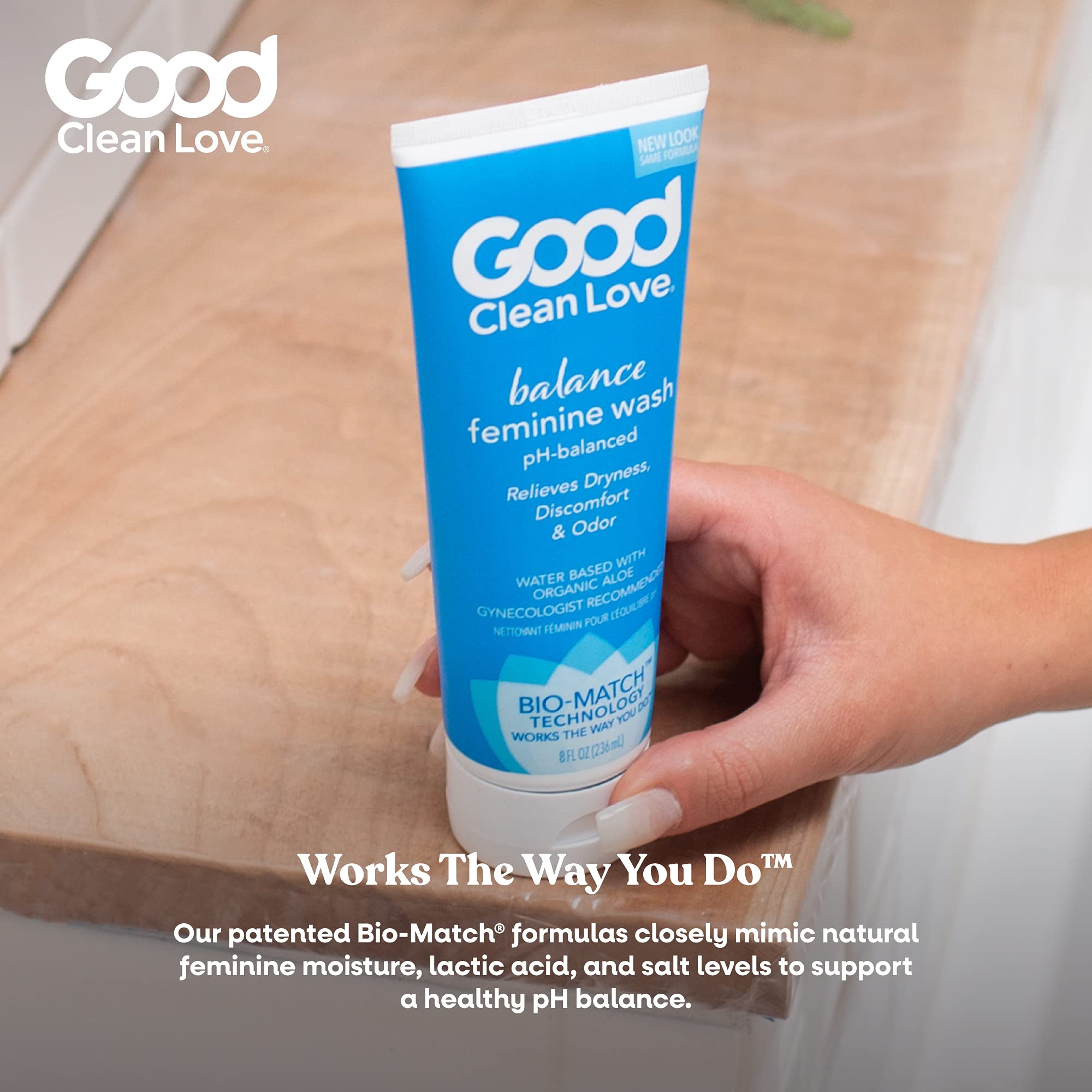 Good Clean Love Balance Moisturizing Wash, pH-Balanced Vaginal Soap for Women Good Clean Love