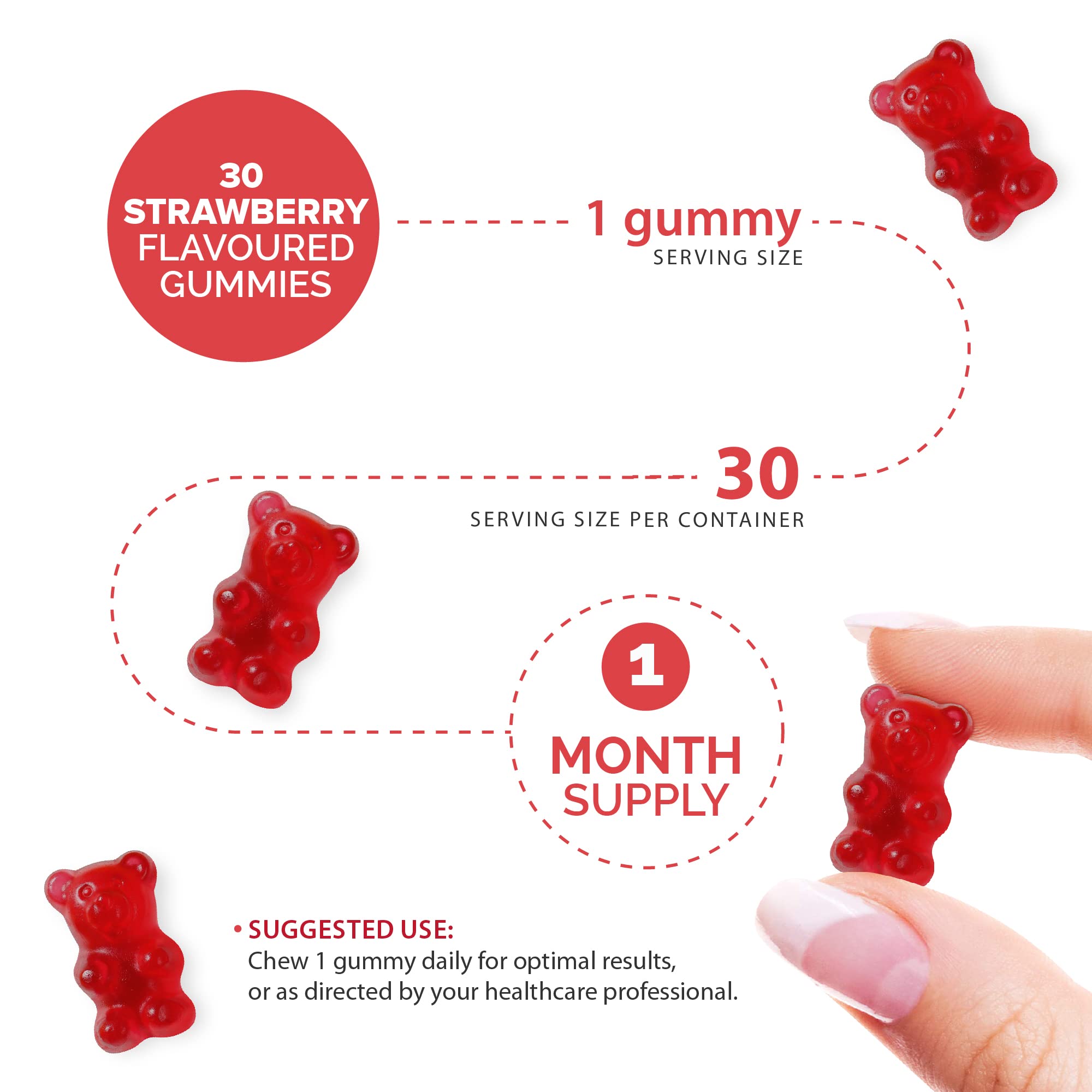 Kids Iron Gummies – Iron Supplement for Kids – Energy & Immune System – Vegan novomins