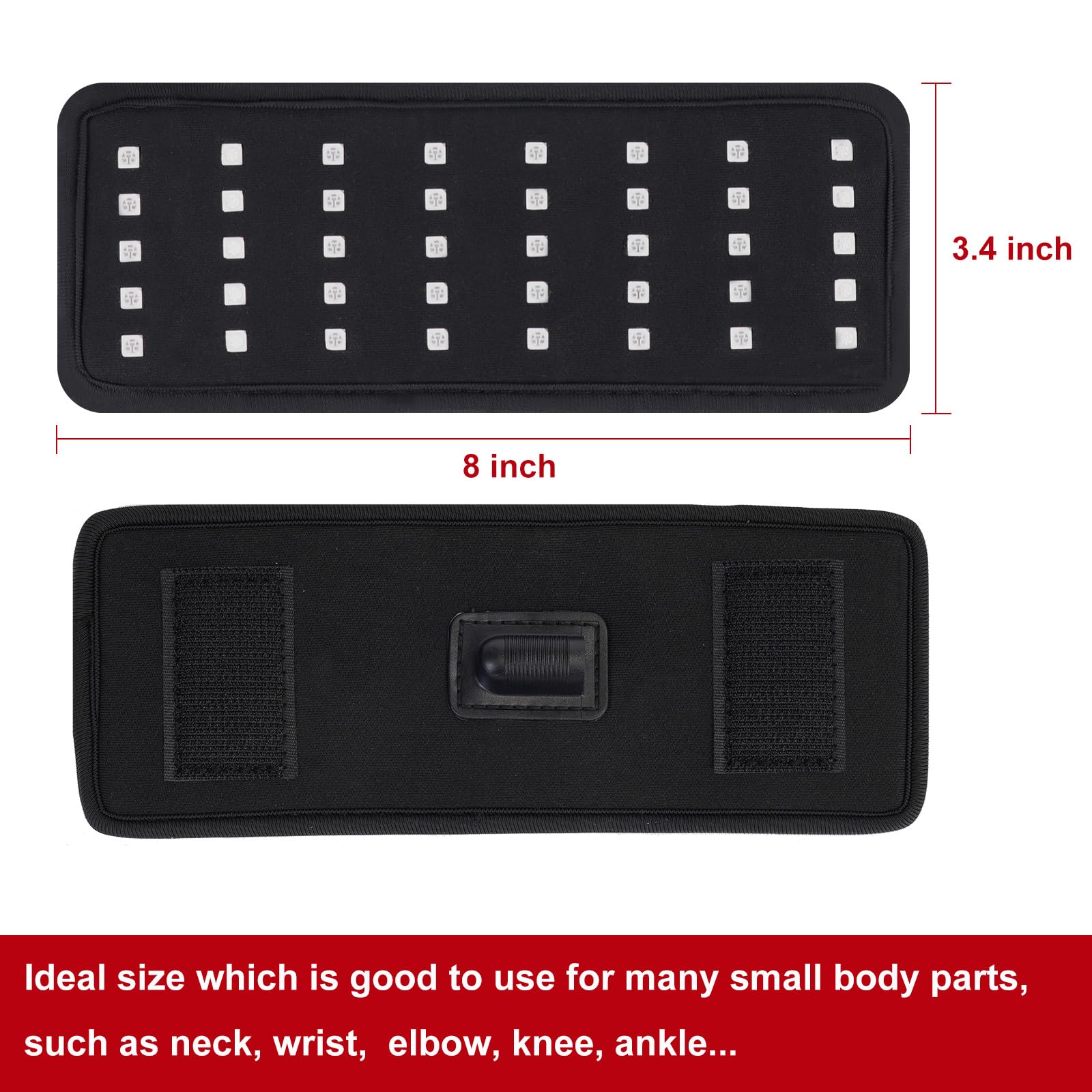 Replacement Red Light Therapy Patch, Infrared Light Therapy for Body Neck Wrist Red Therapy Belt EnjoYield