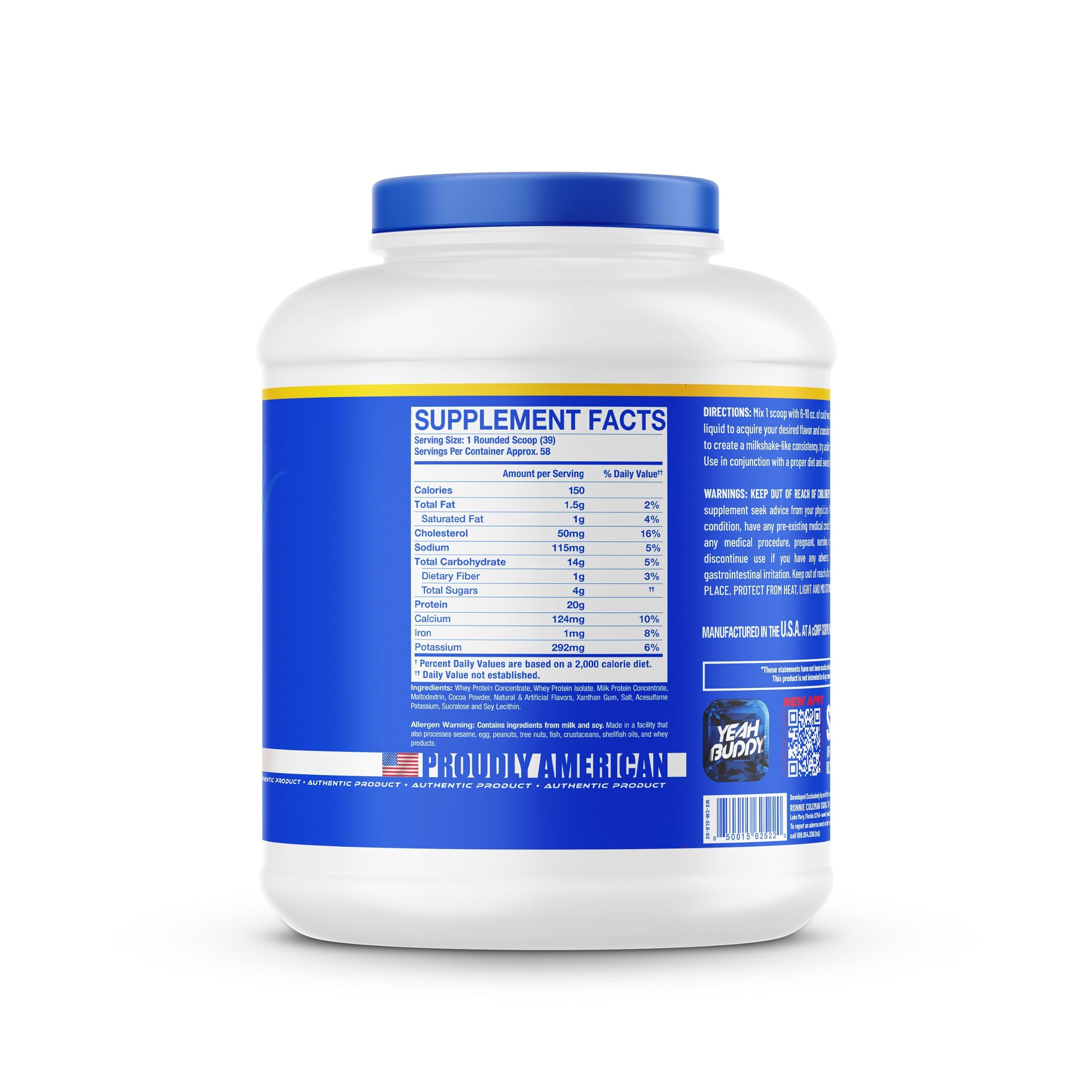 Ronnie Coleman Signature Series Whey XS Protein Powder, Pre Workout Shake Mix Ronnie Coleman Signature Series