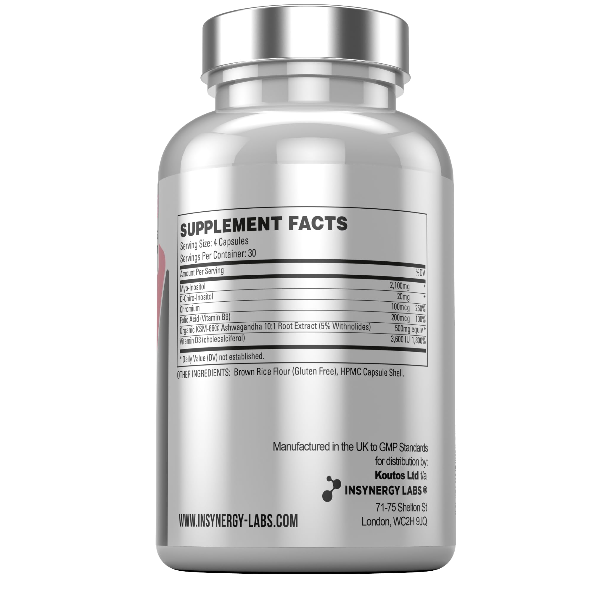 PCOS Pro - Ultra Premium Inositol PCOS Supplement (4X Extra Ingredients) Myo Inositol Insynergy Labs